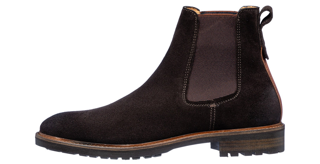 Donker bruin suède Rigi chelsea boot