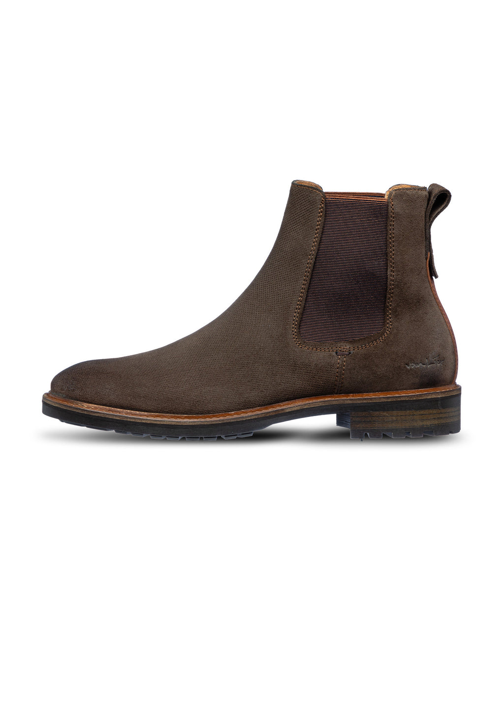 Testa di moro bruin suède Rigi Chelsea boot