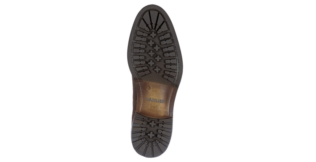 Testa di moro bruin suède Rigi Chelsea boot