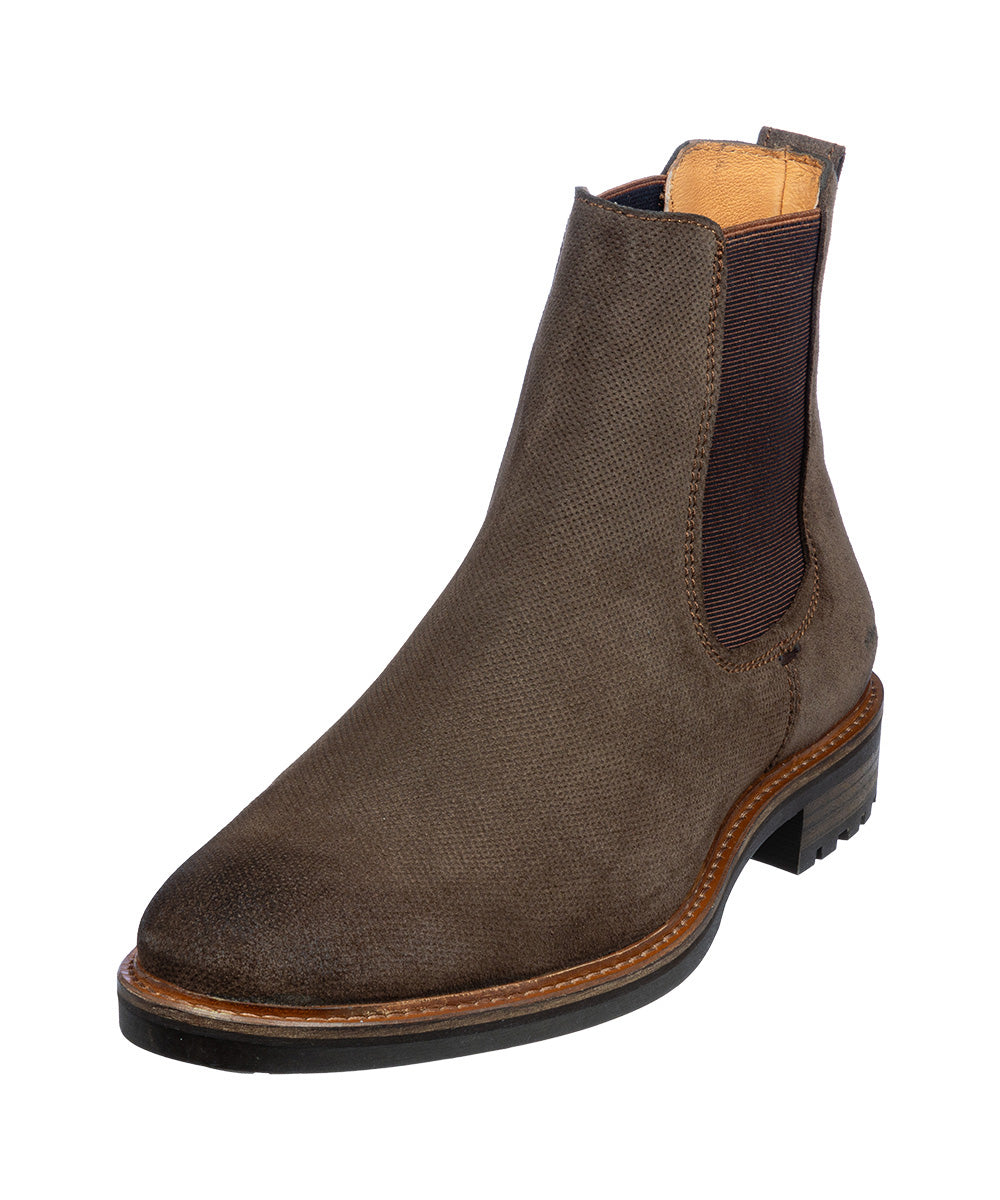 Testa di moro bruin suède Rigi Chelsea boot