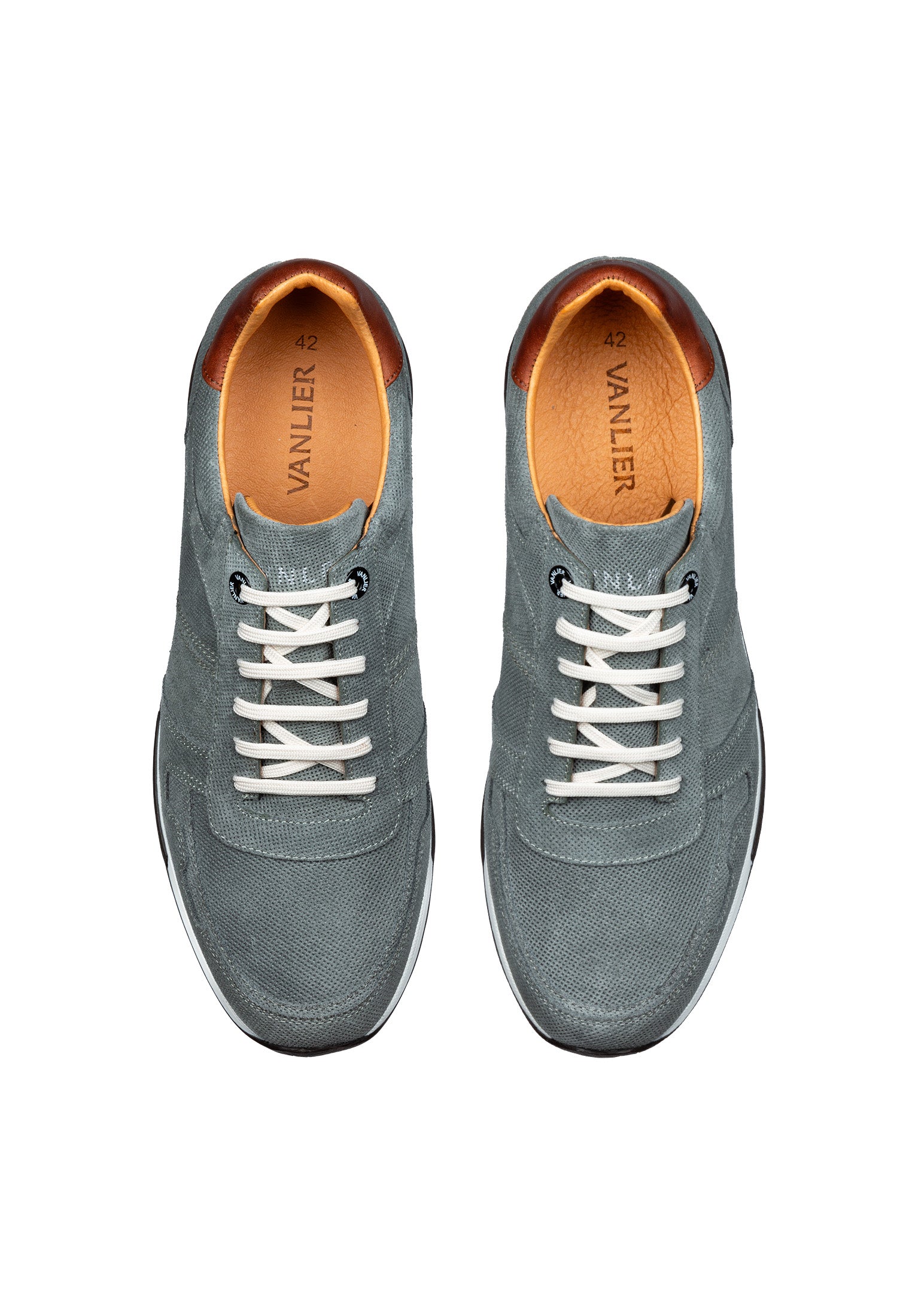 Grijs blauw suède Positano sneaker