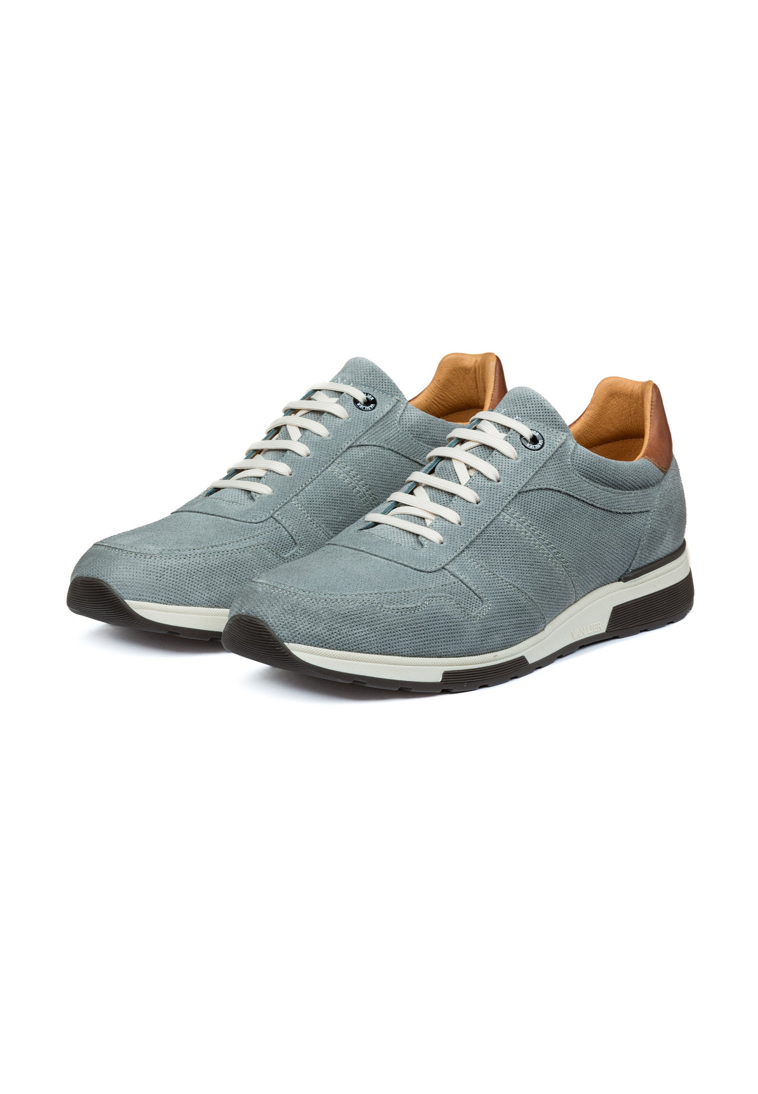 Grijs blauw suède Positano sneaker