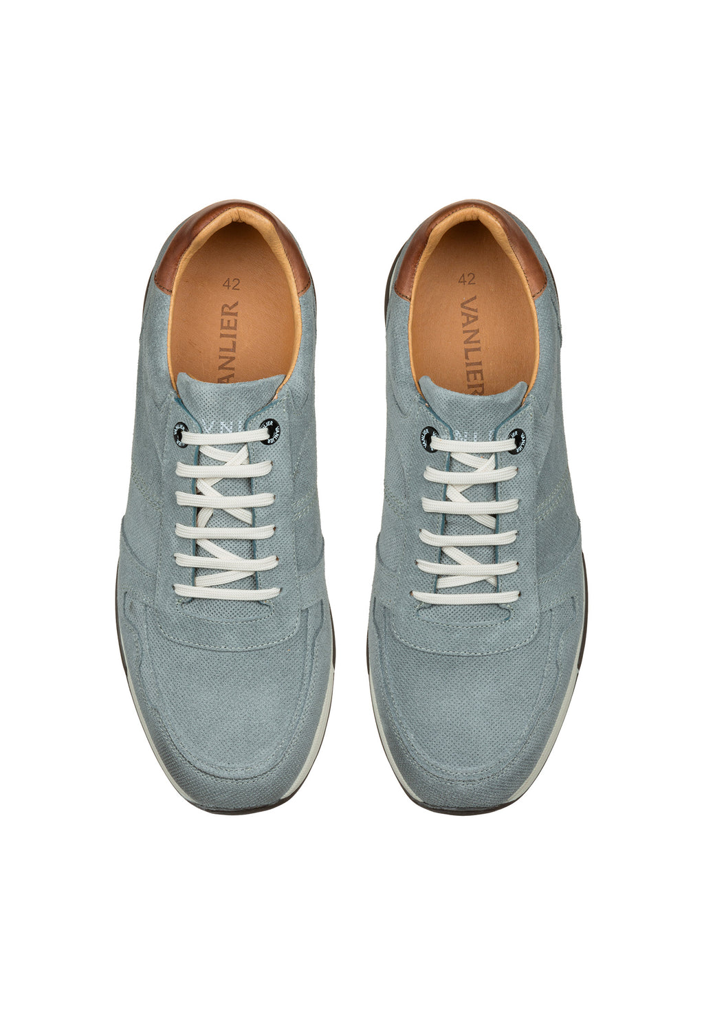 Grijs blauw suède Positano sneaker