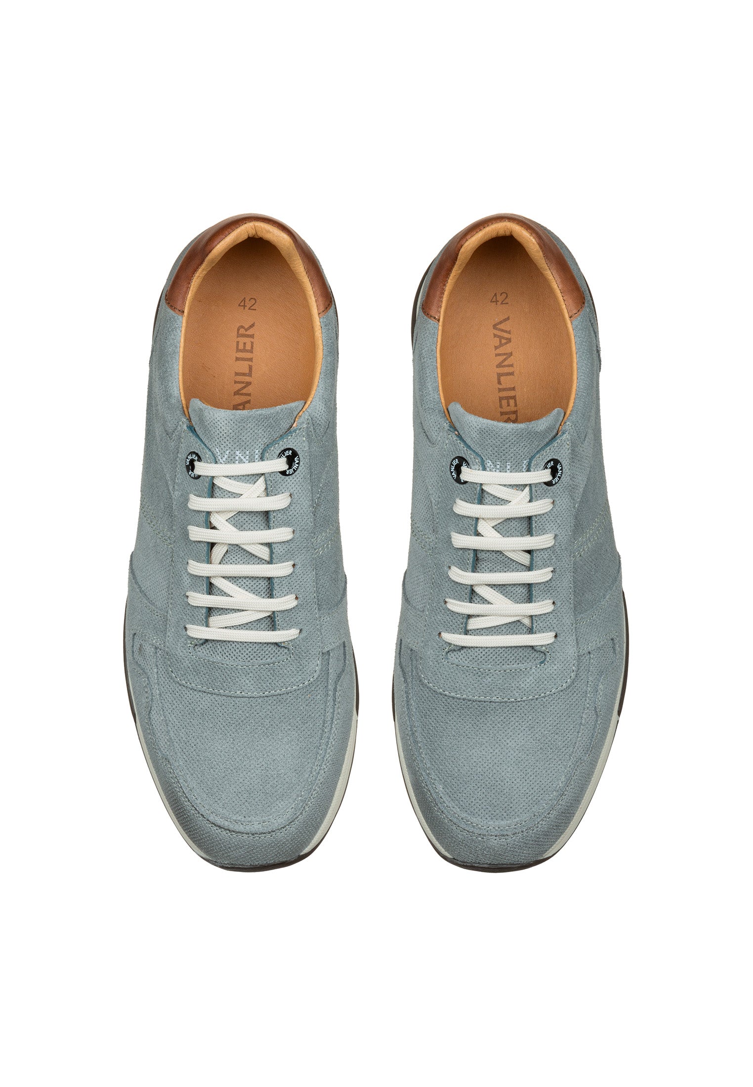 Grijs blauw suède Positano sneaker