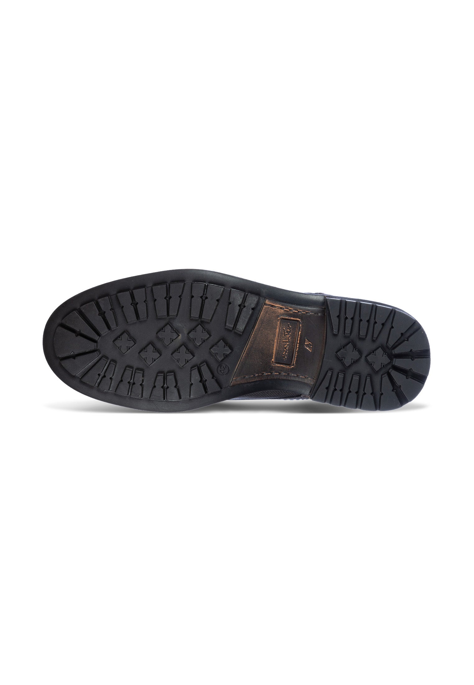 Zwart gladleren Fritz boot