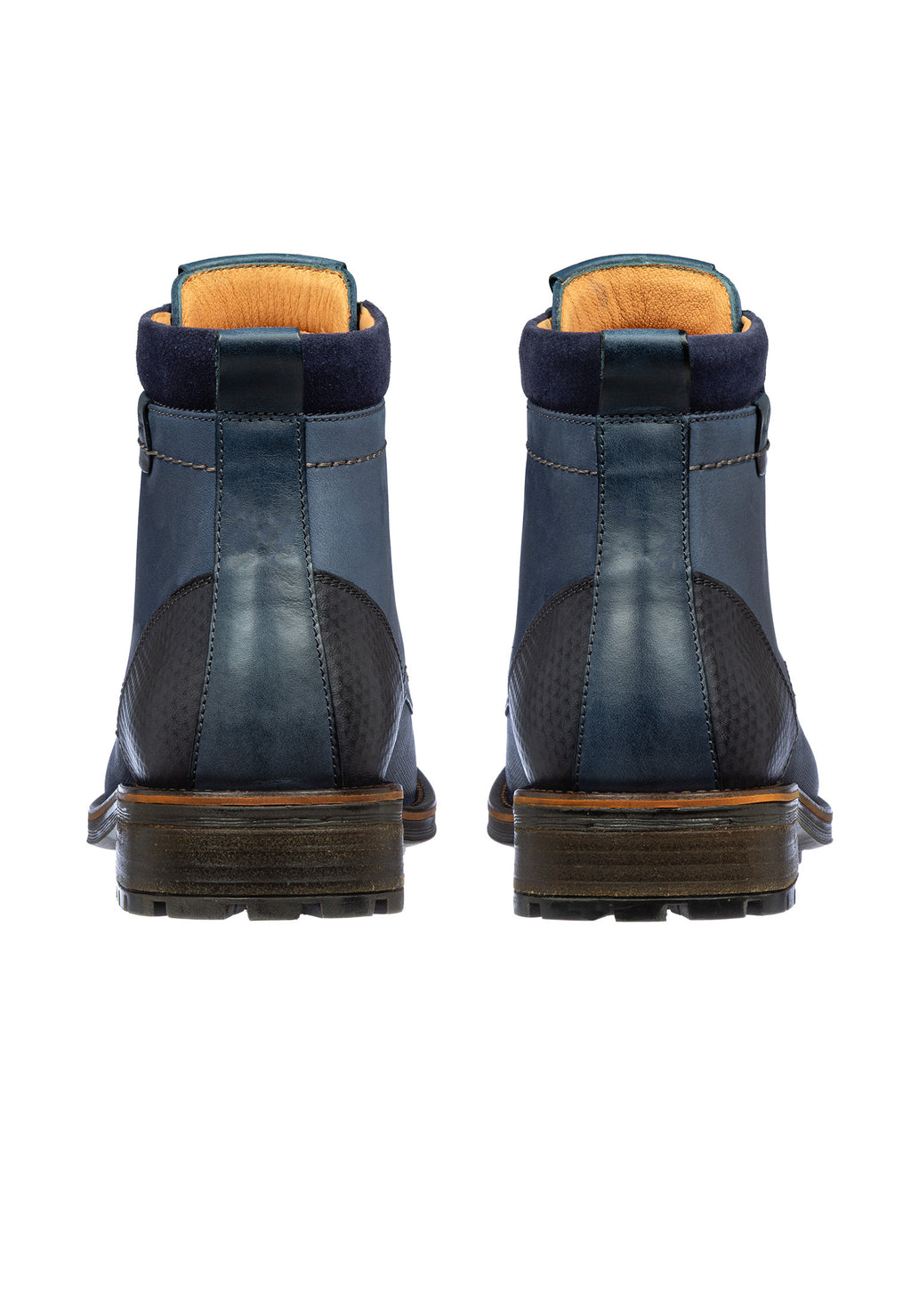Blauw nubuck fritz boot