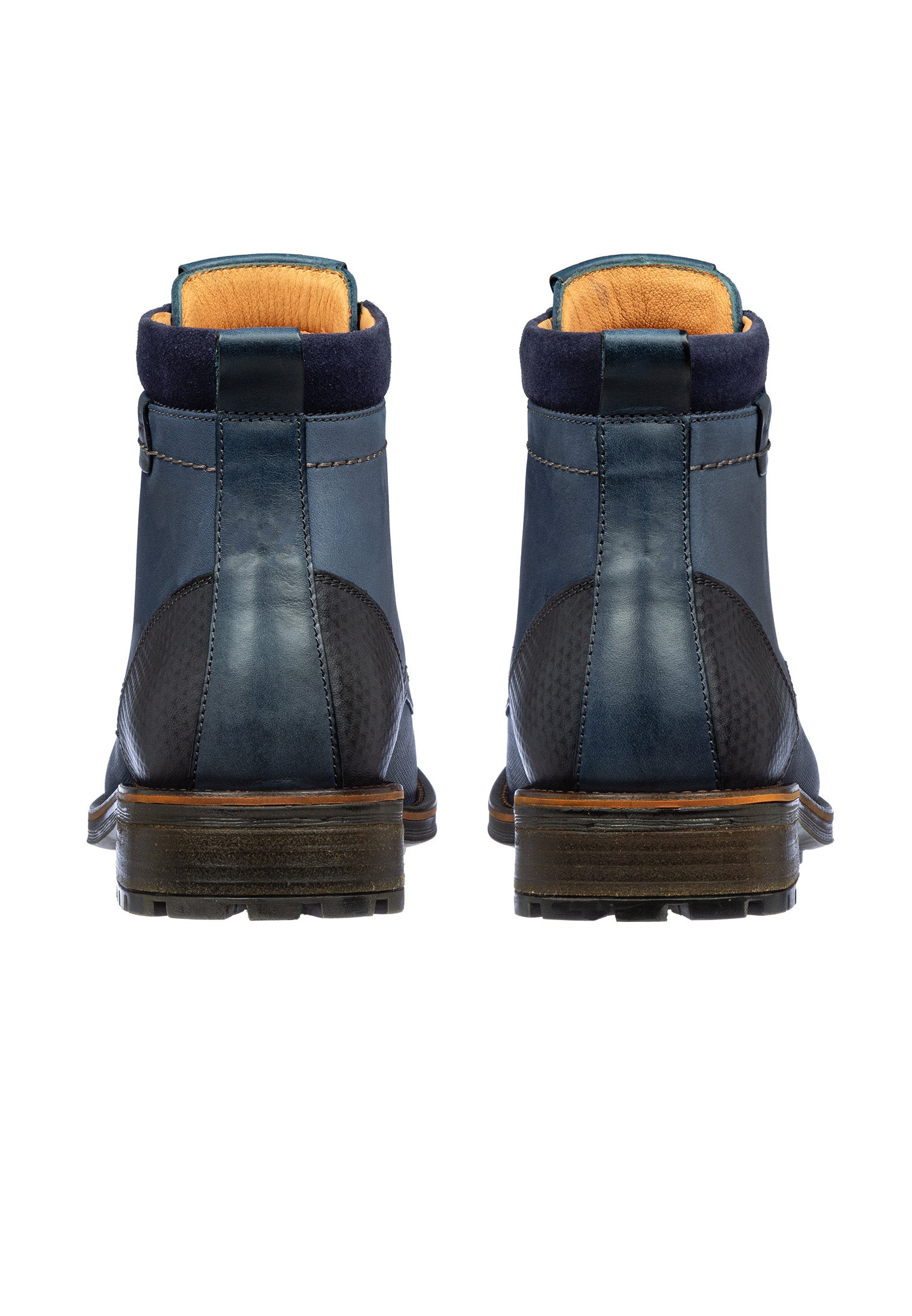 Blauw nubuck fritz boot