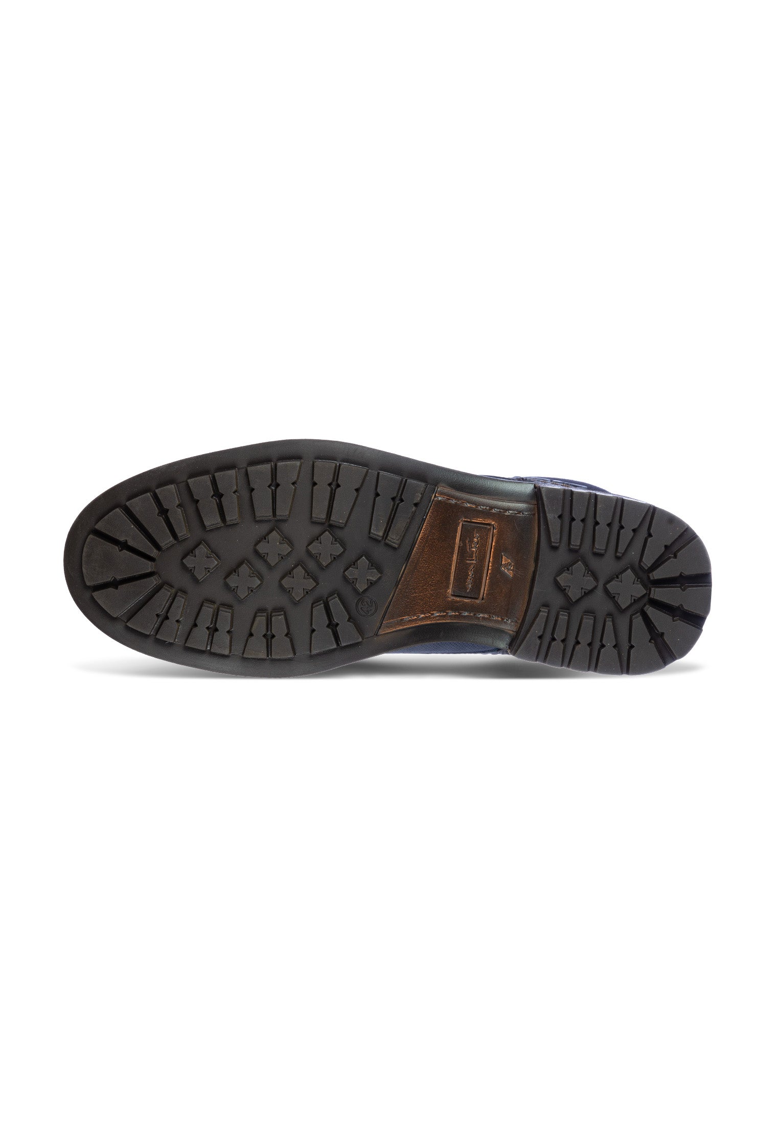 Blauw nubuck fritz boot