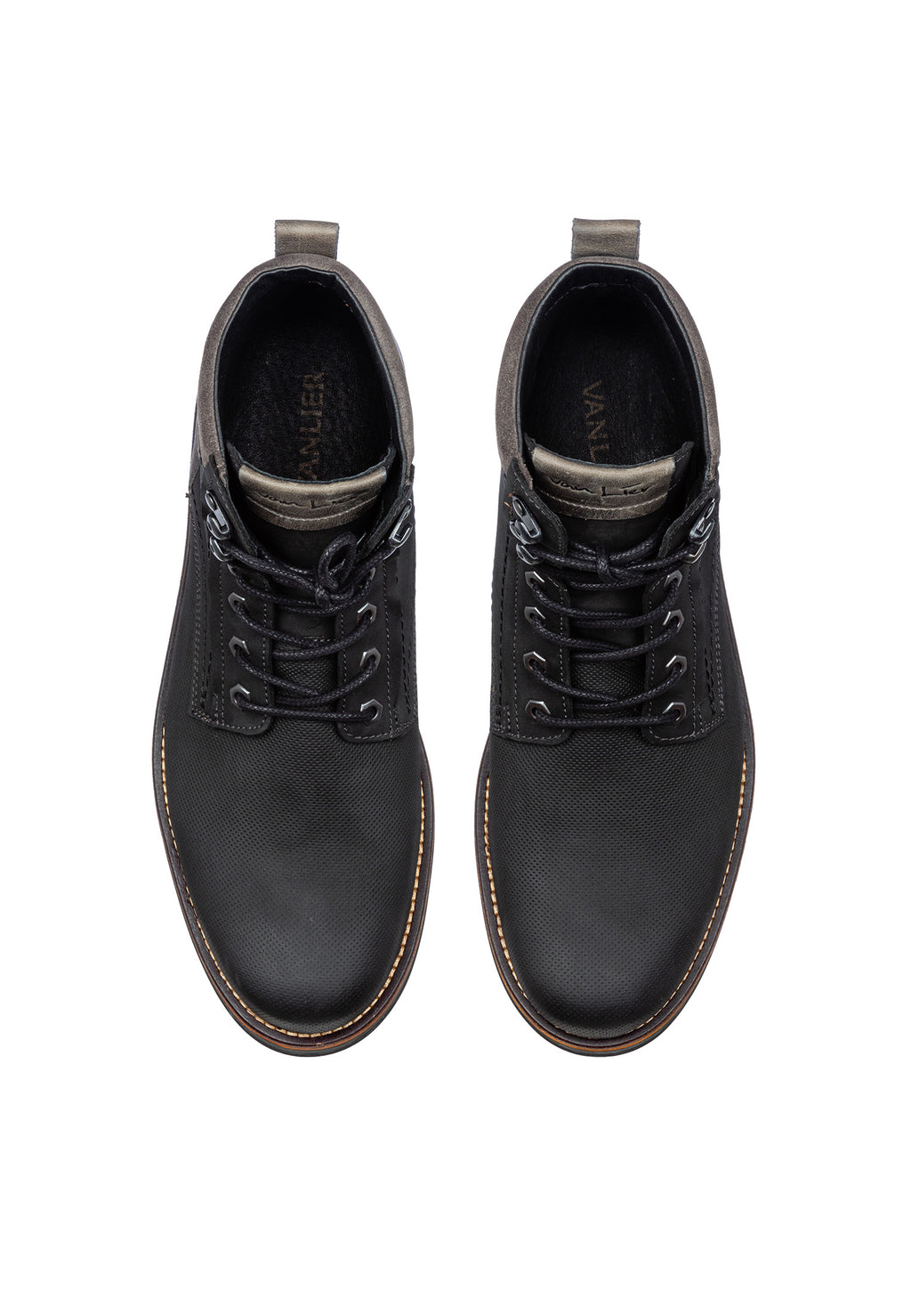 Zwart nubuck Fritz boot