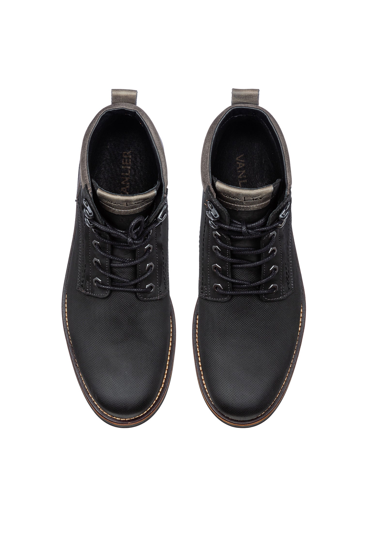 Zwart nubuck Fritz boot