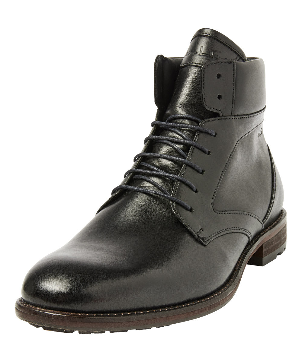 Zwart gladleren Henry boot