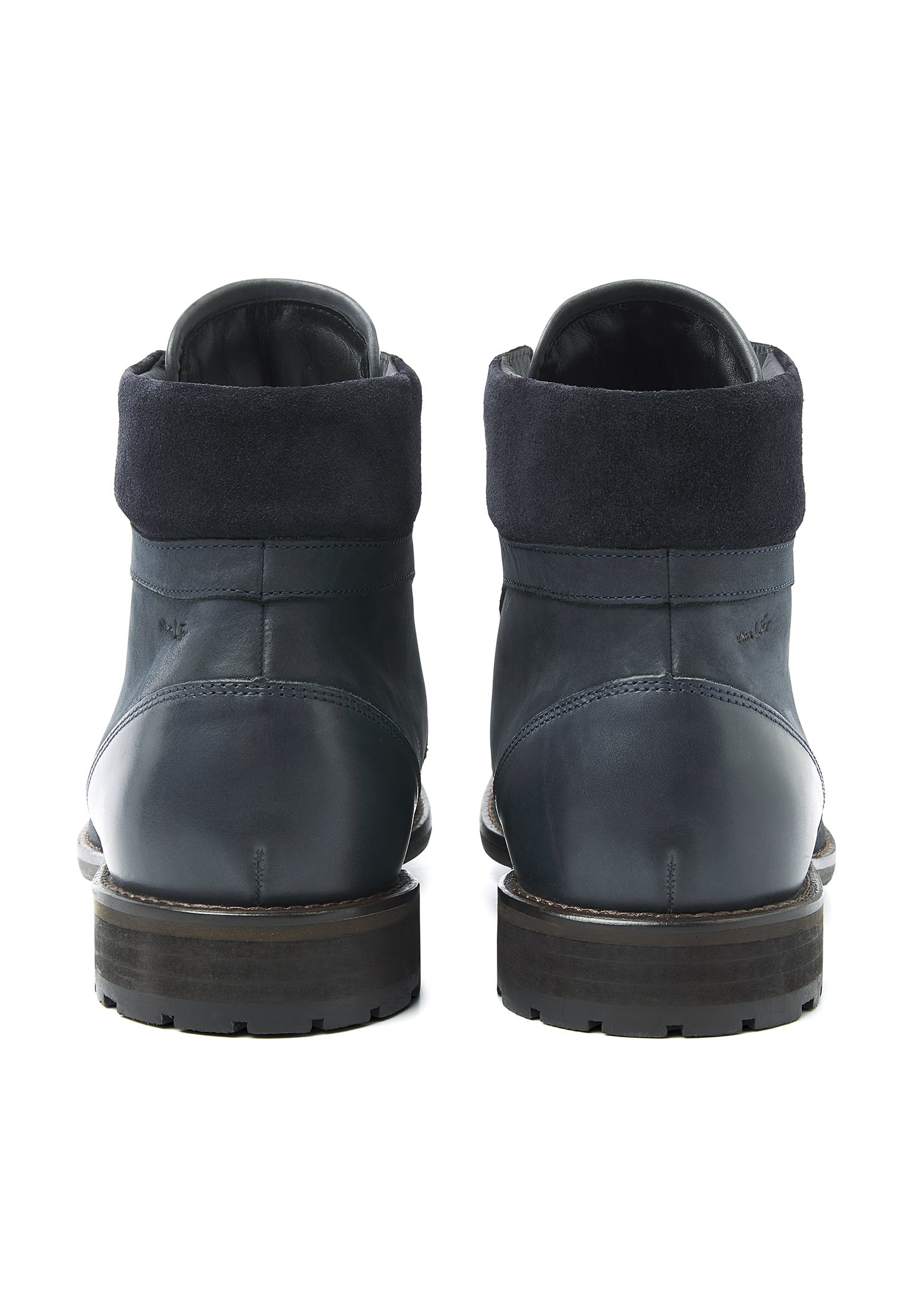 Navy nubuck Henry boot
