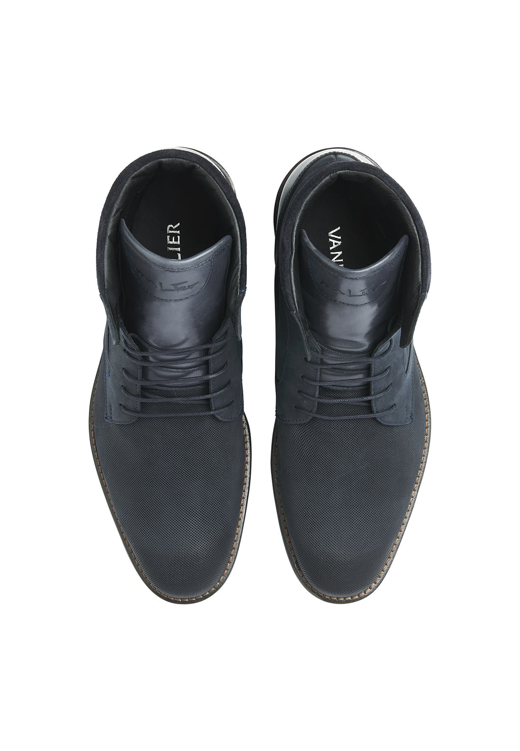 Navy nubuck Henry boot