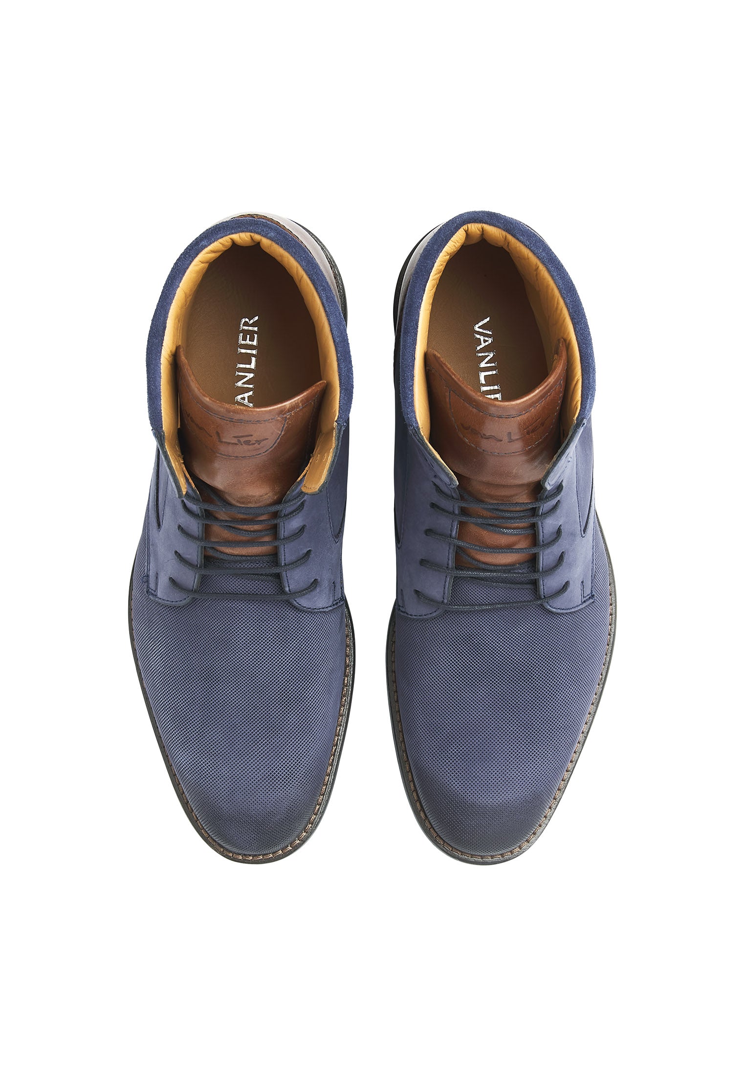 Blauw nubuck Henry boot