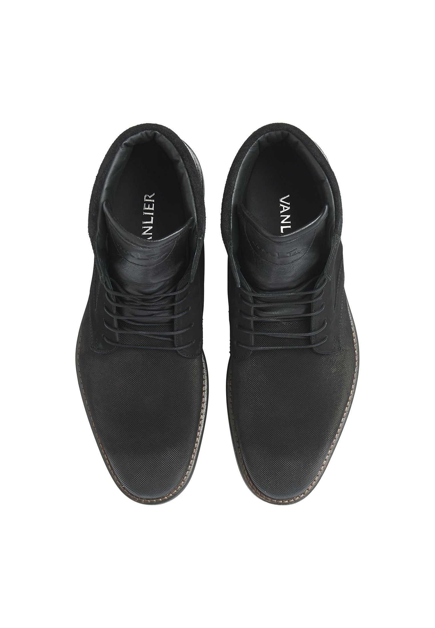 Zwart nubuck Henry boot
