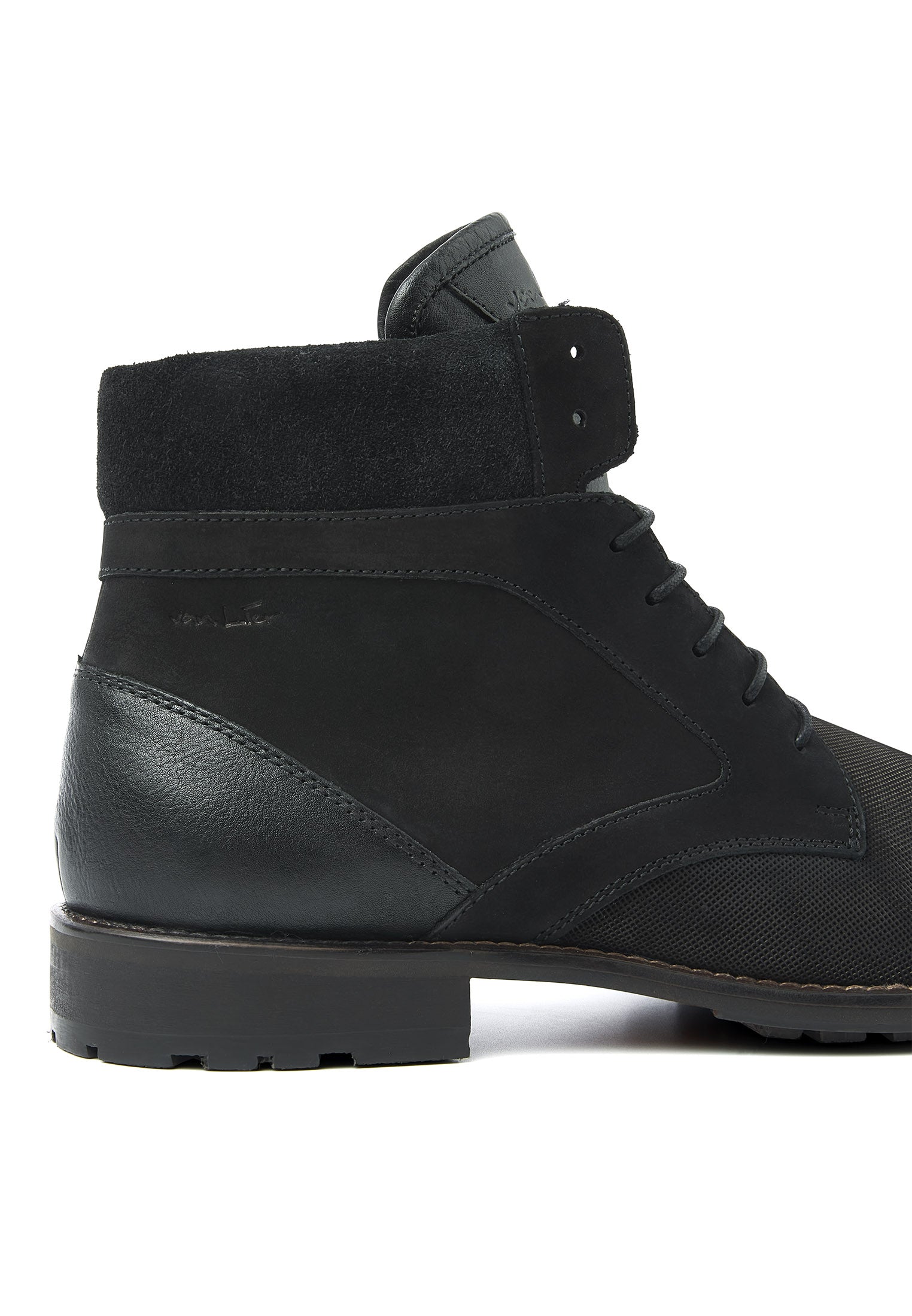 Zwart nubuck Henry boot