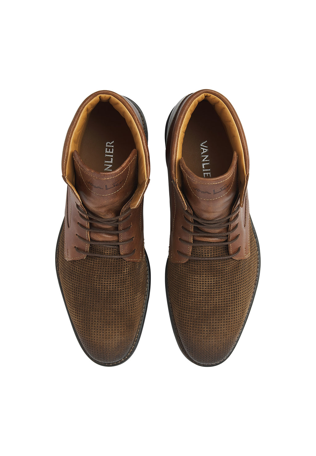 Rust cognac suede Henry boot – VANLIER