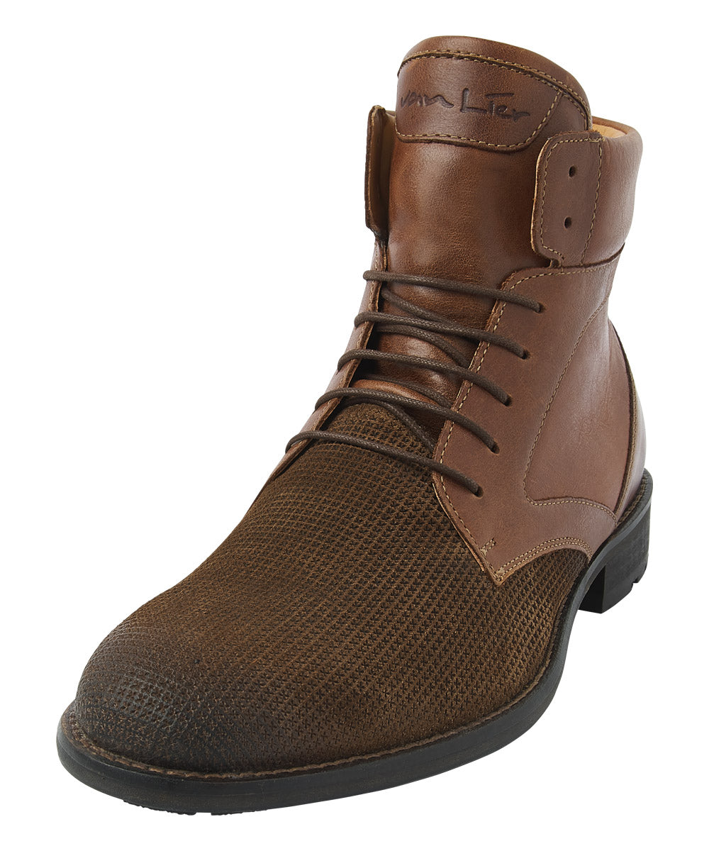 Rust cognac suede Henry boot – VANLIER