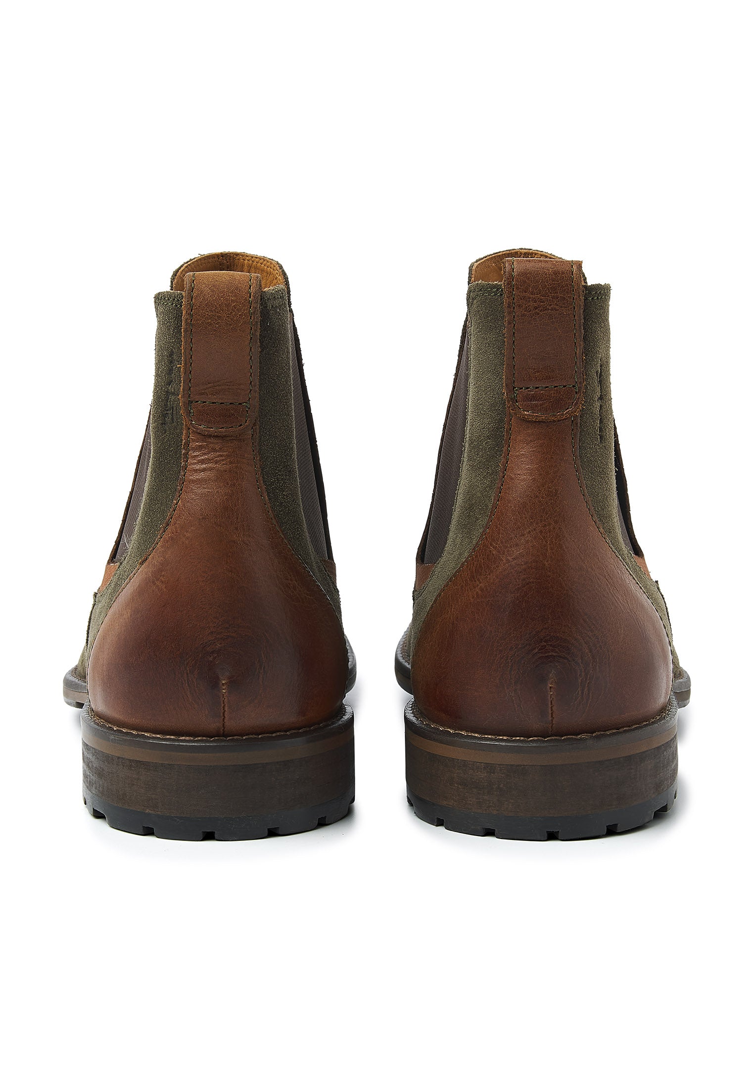 Grijs groen suède Henry chelsea boot