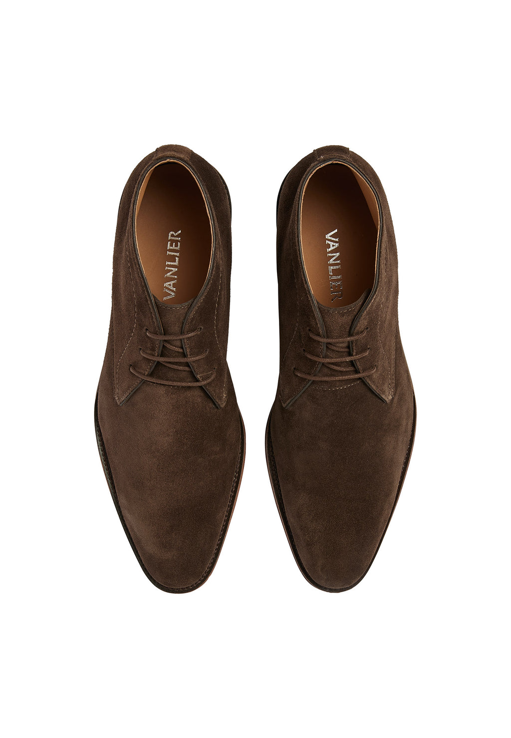 Bruin suède Madison halfhoge veterschoen