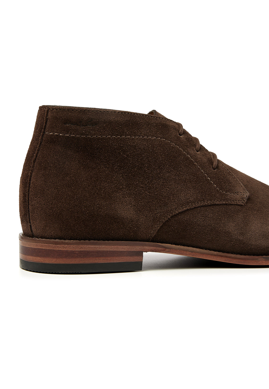 Bruin suède Madison halfhoge veterschoen