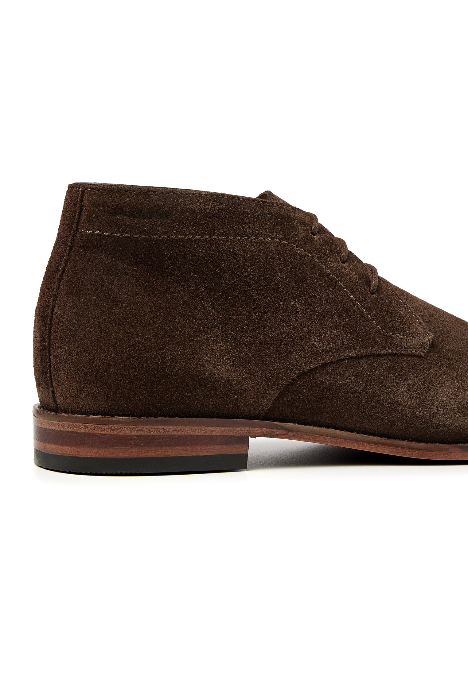 Bruin suède Madison halfhoge veterschoen
