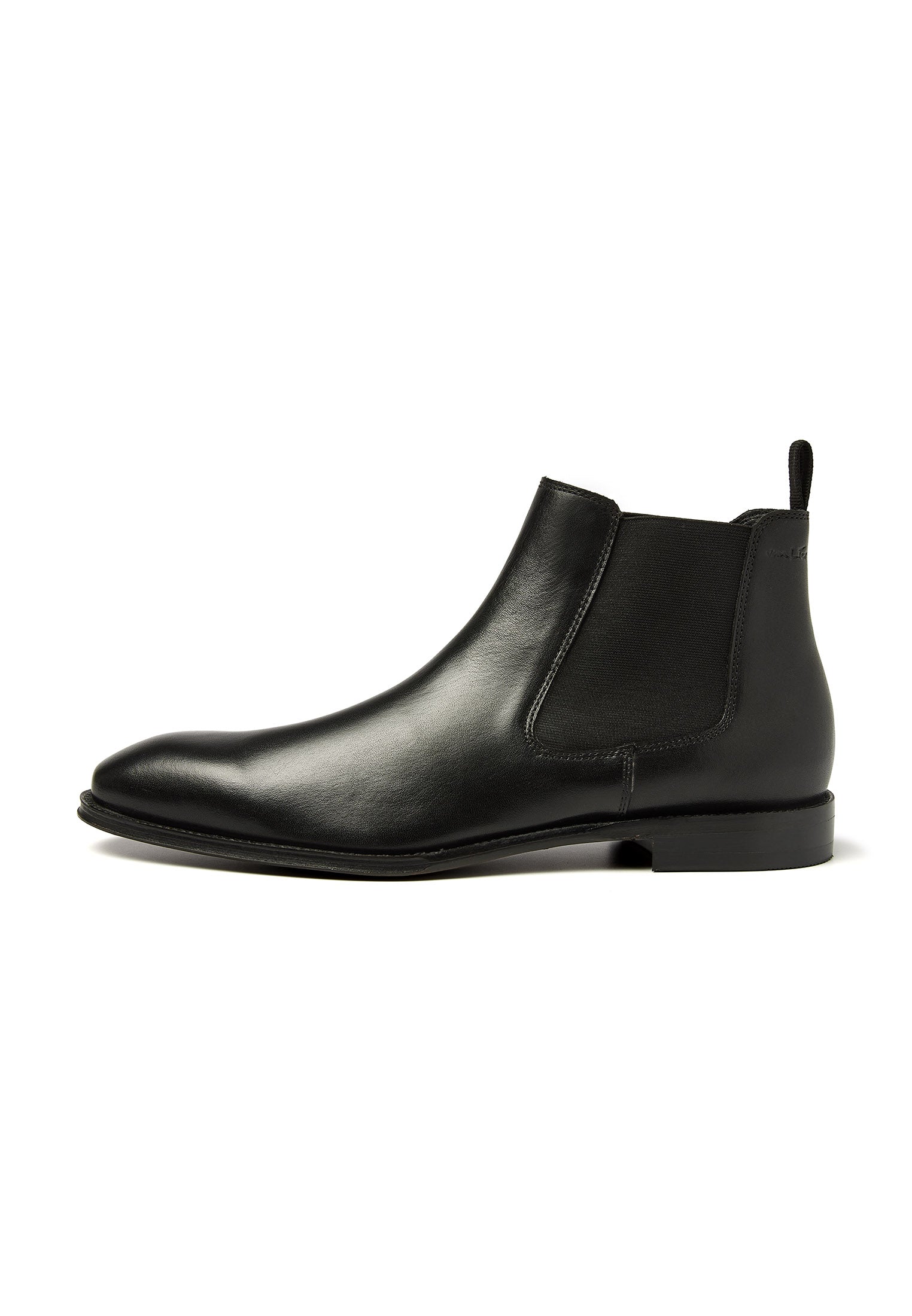 Zwart gladleren Madison chelsea boot