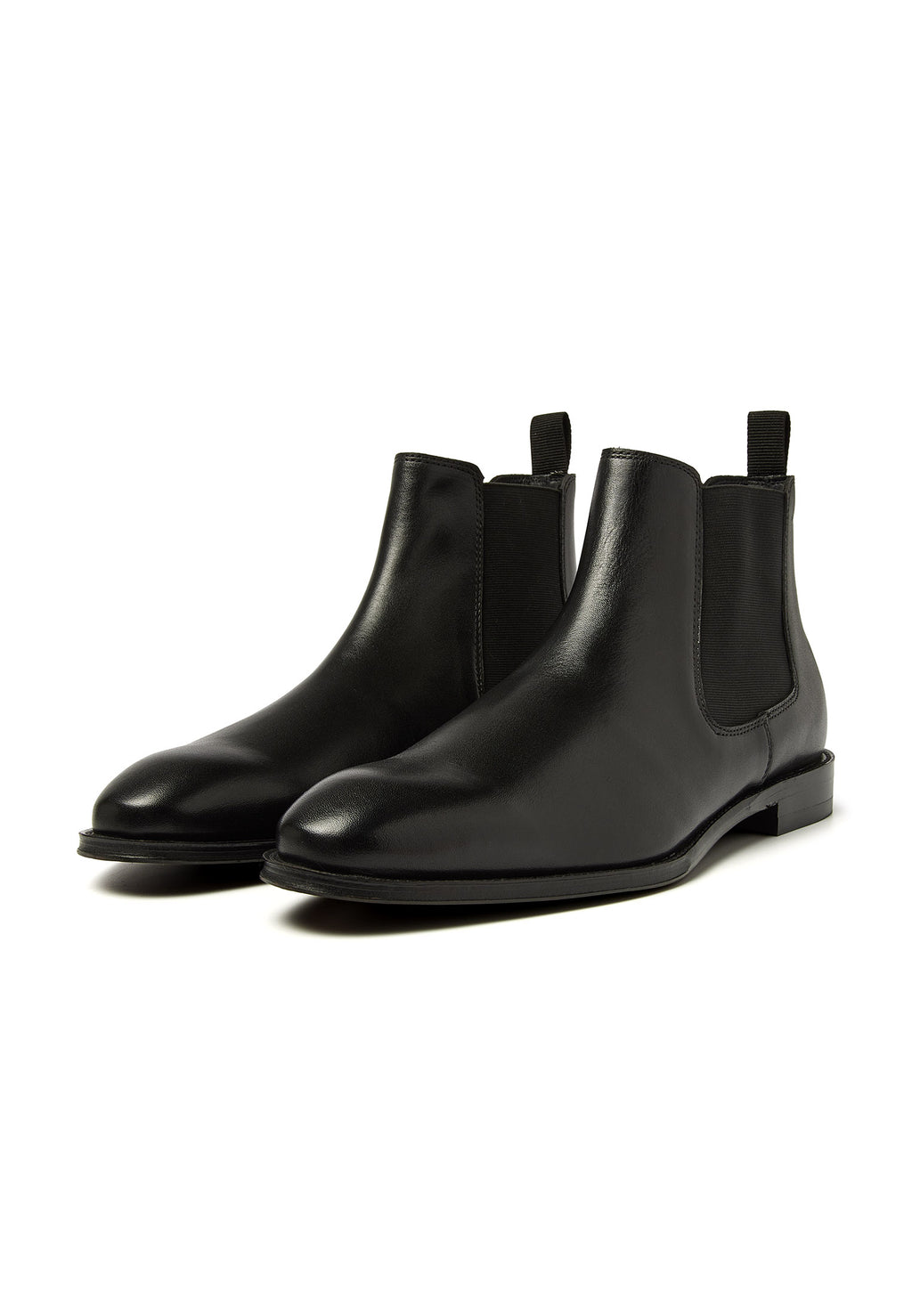 Zwart gladleren Madison chelsea boot