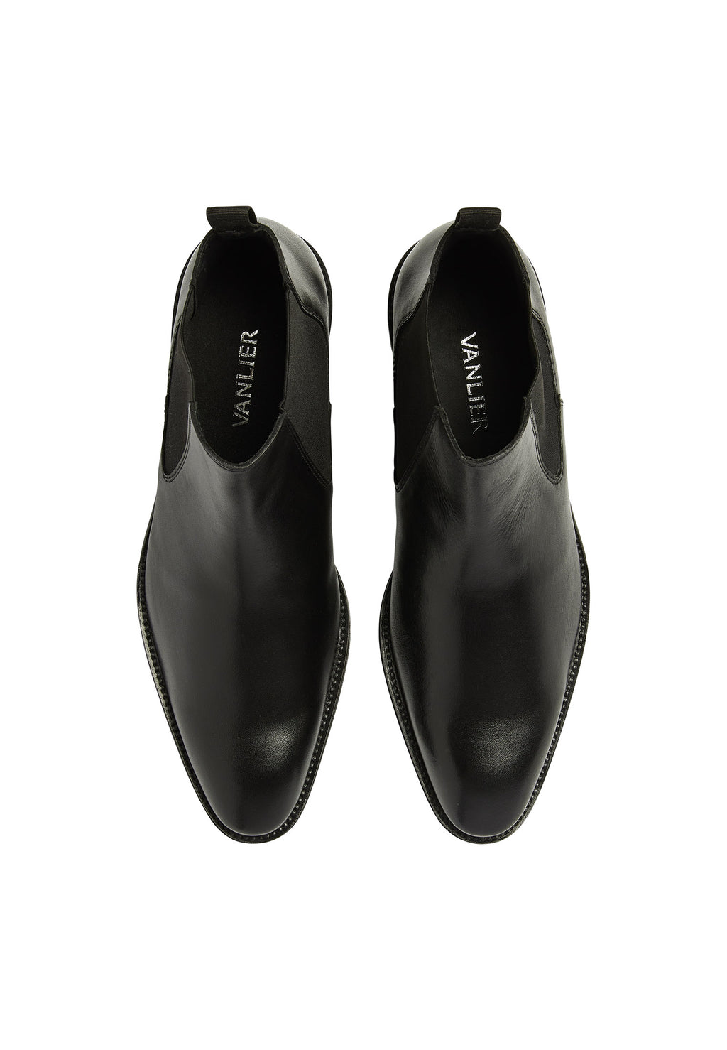 Zwart gladleren Madison chelsea boot