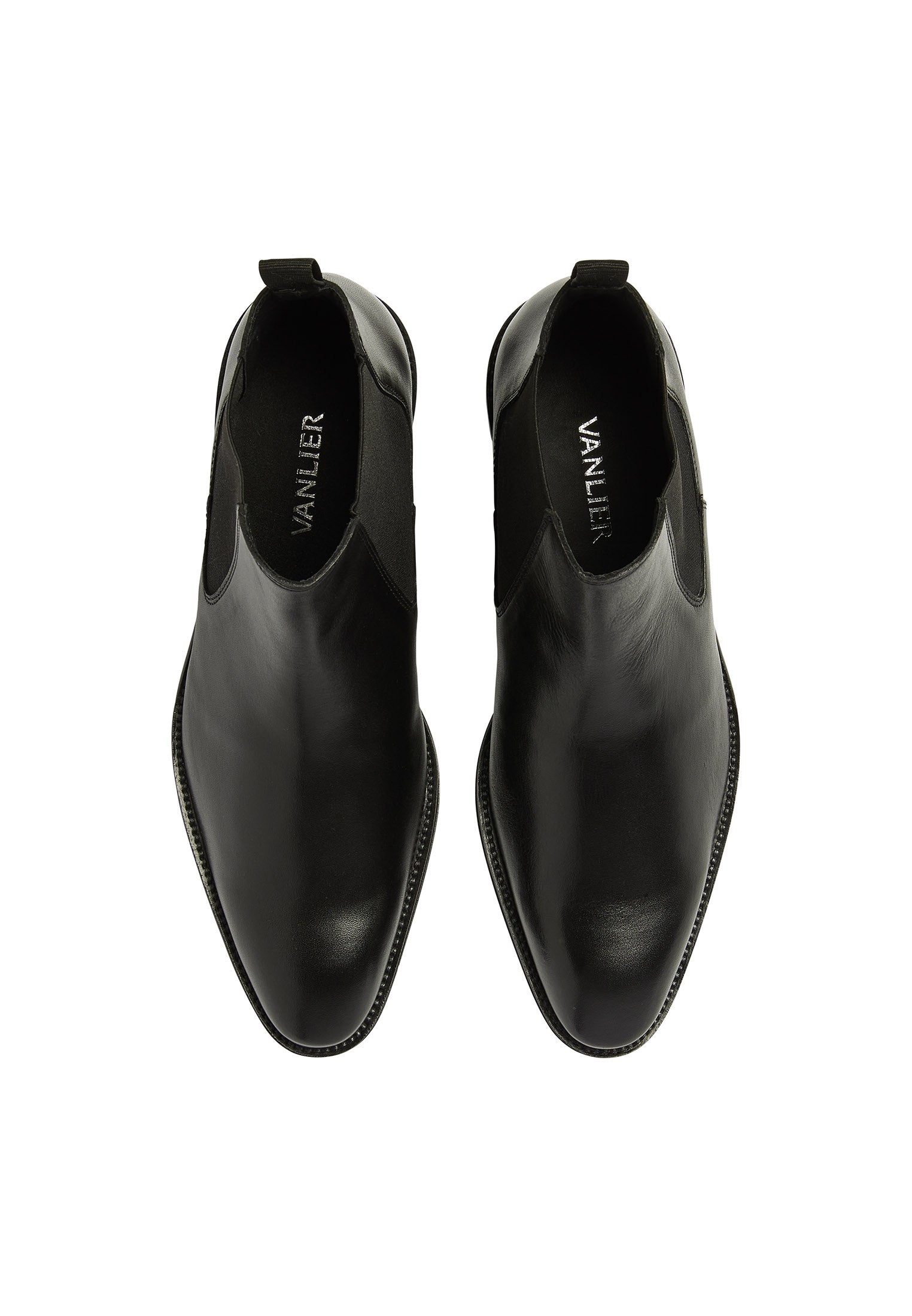 Zwart gladleren Madison chelsea boot