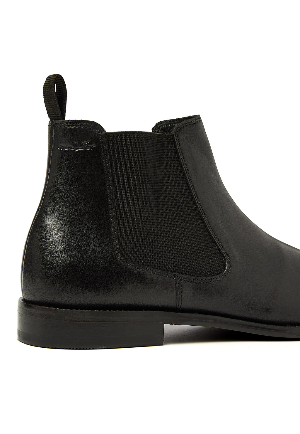 Zwart gladleren Madison chelsea boot