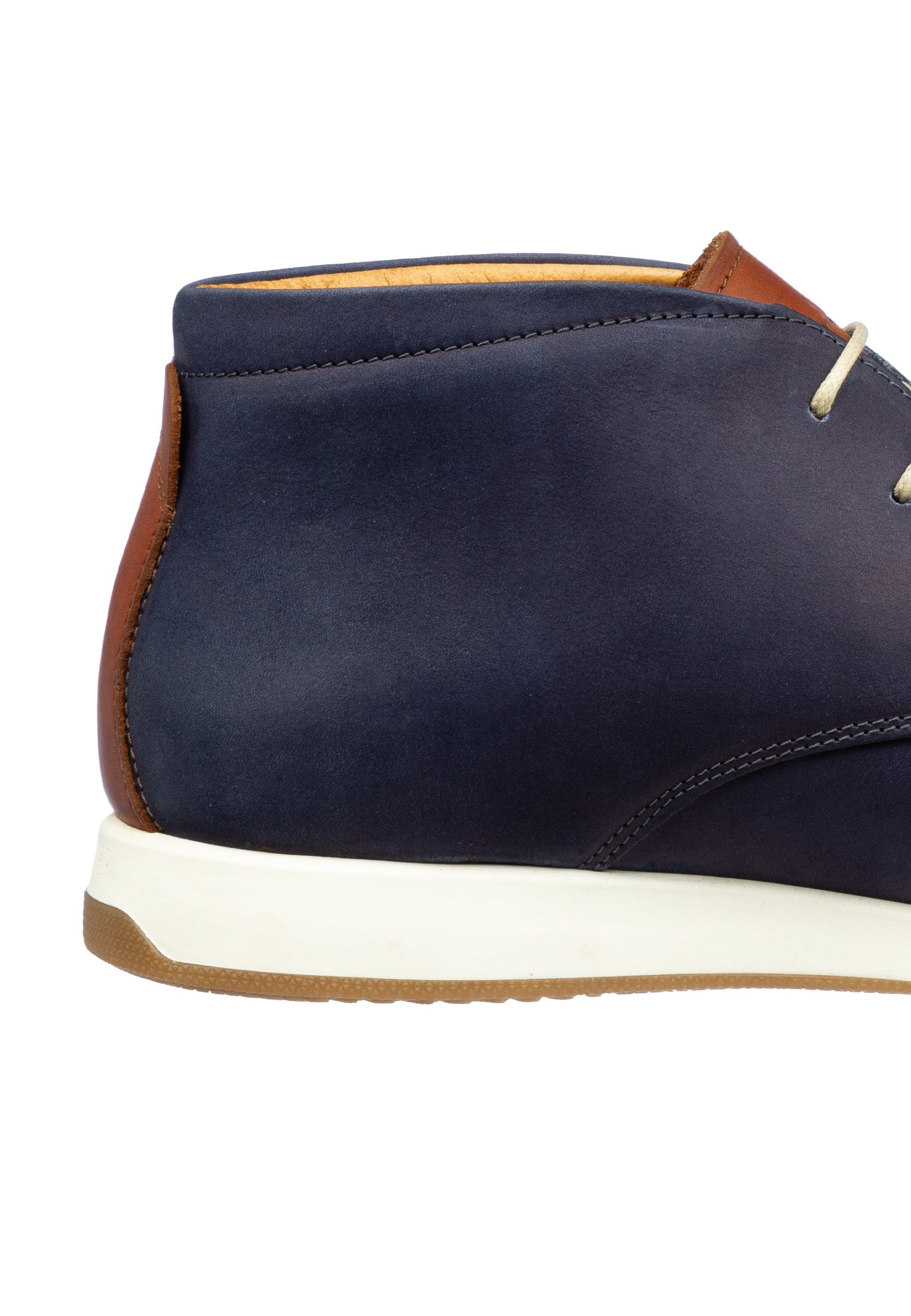 Navy blauw nubuck Ticino halfhoge veterschoen