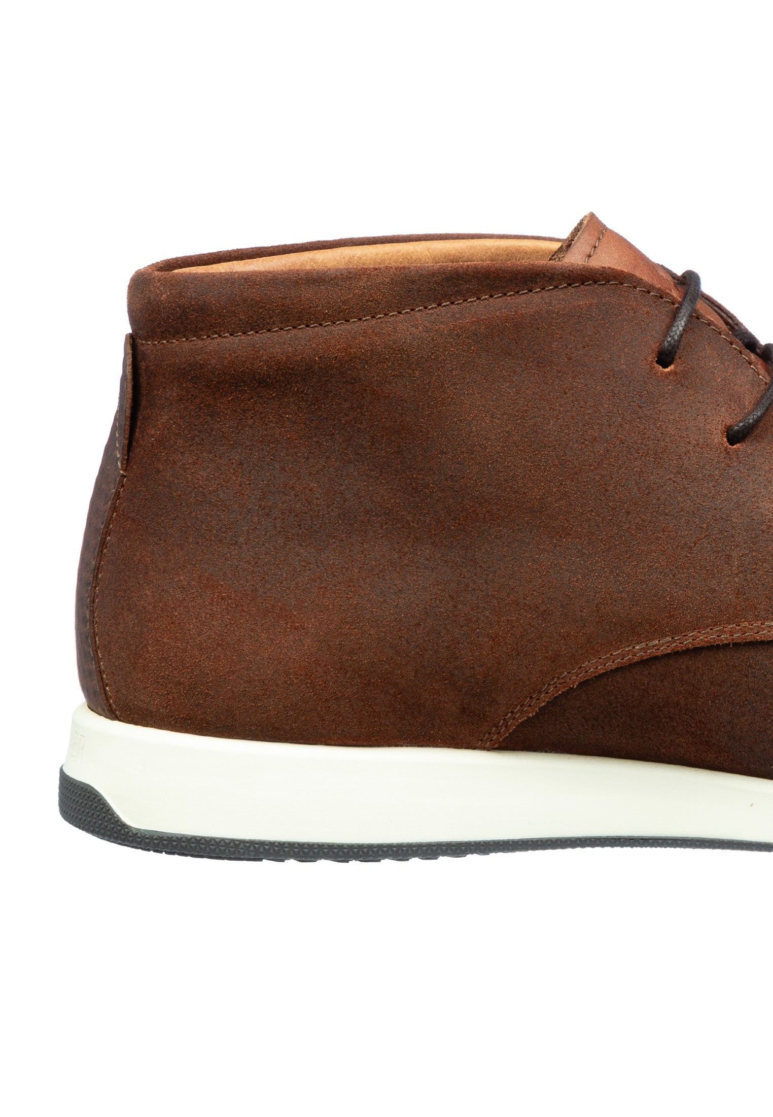 Roest cognac suède Ticino halfhoge veterschoen