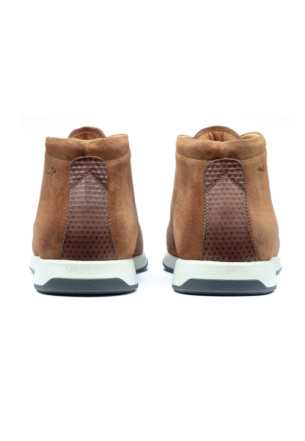 Cognac suède Ticino halfhoge veterschoen