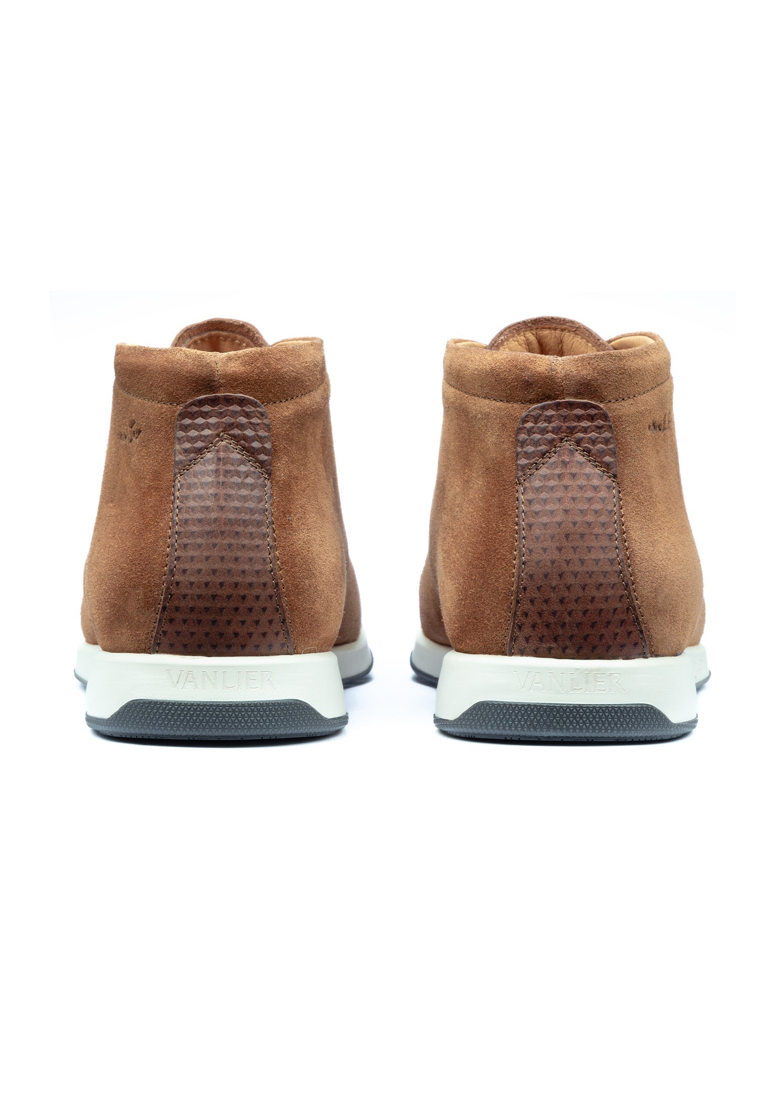 Cognac suède Ticino halfhoge veterschoen