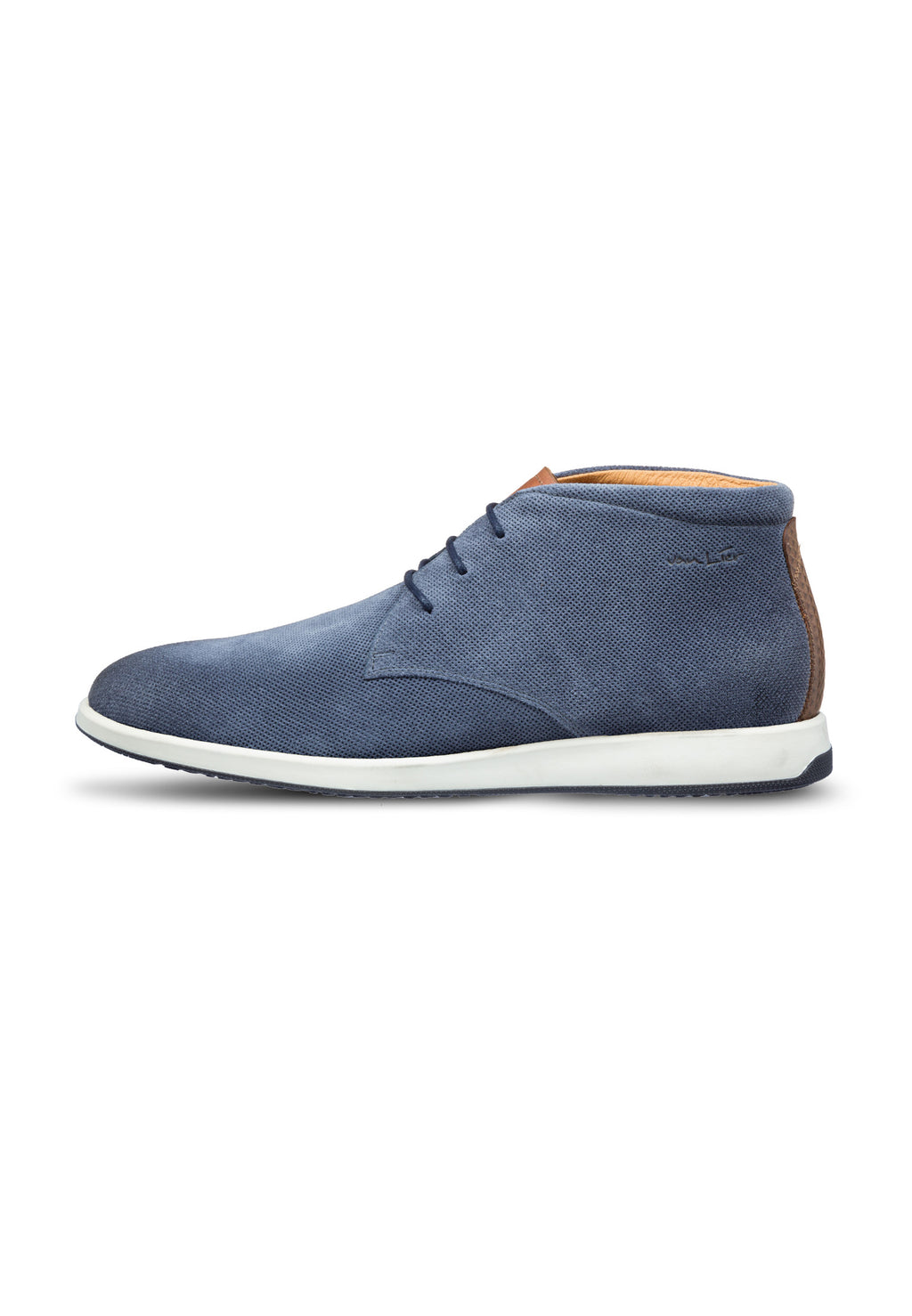 T-moro brown suede Ticino mid-top lace-up shoe
