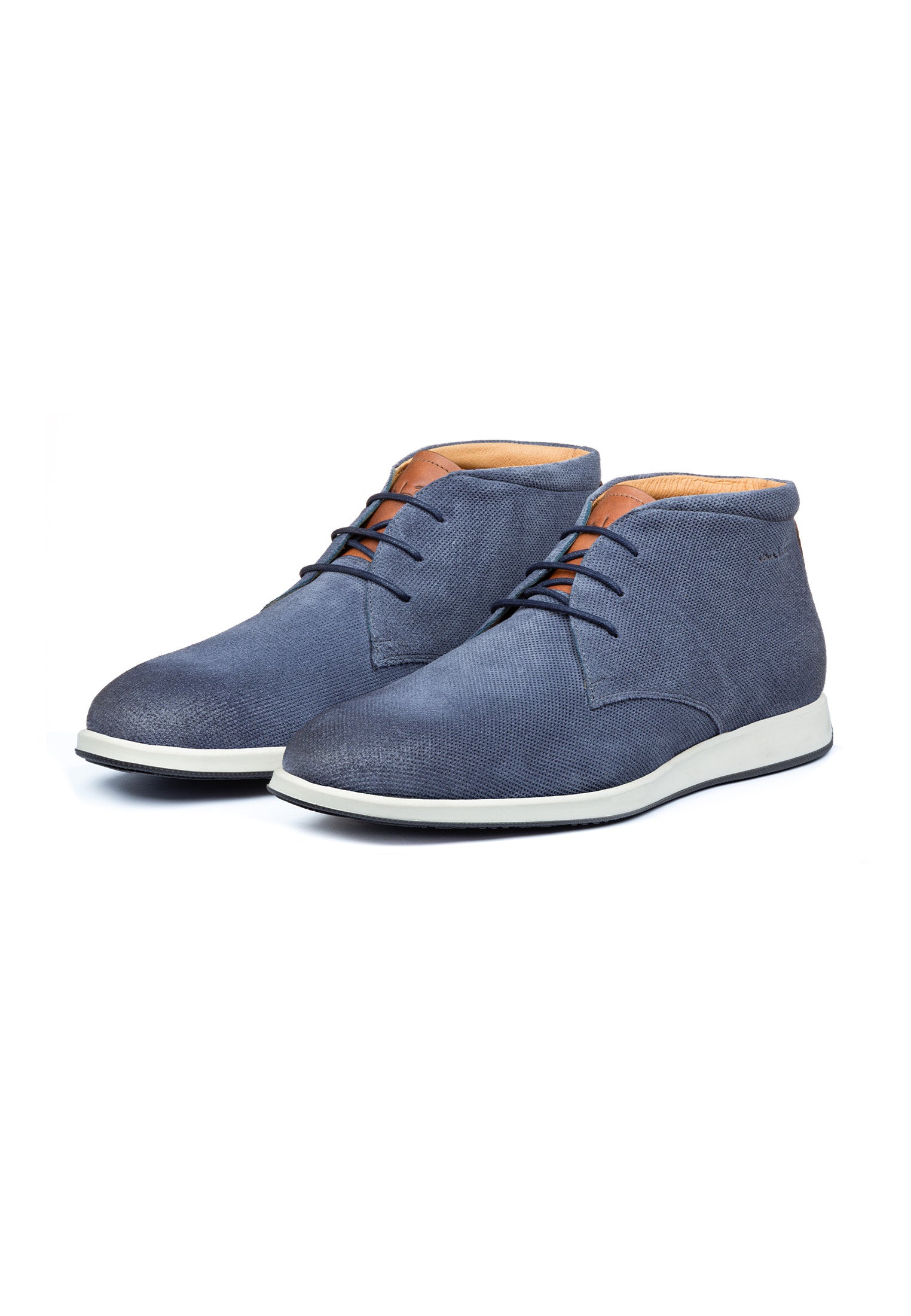 T-moro brown suede Ticino mid-top lace-up shoe