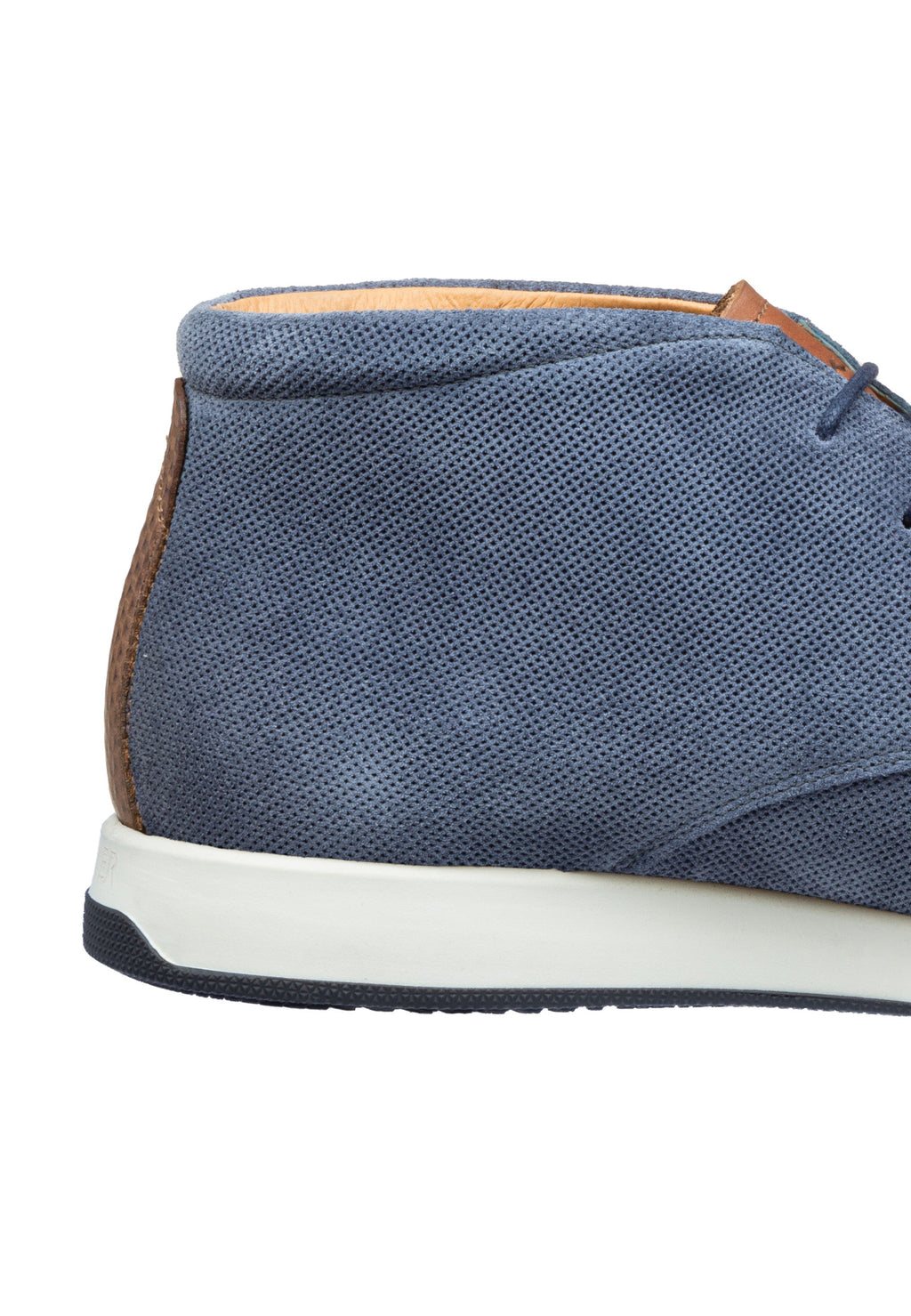 T-moro brown suede Ticino mid-top lace-up shoe
