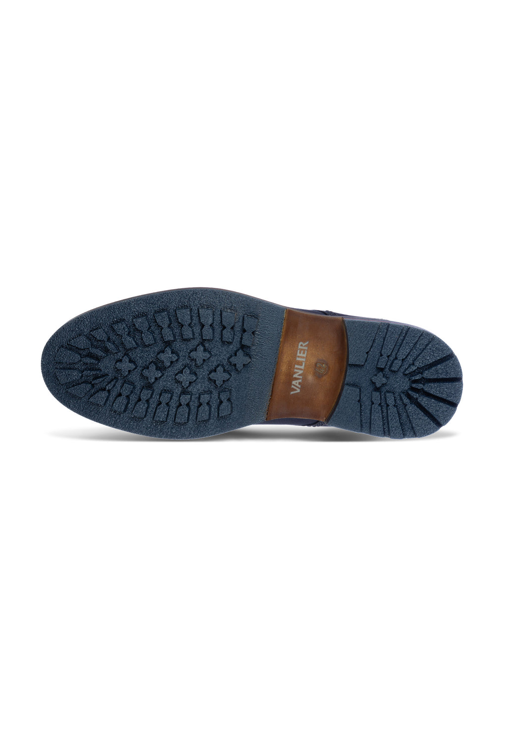 Navy nubuck Monti halfhoge veterschoen