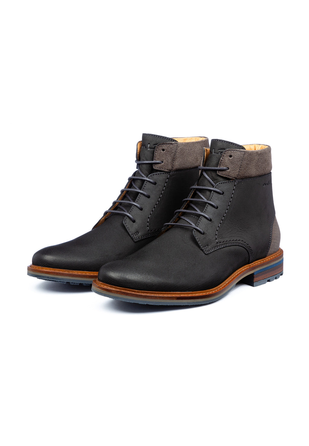 Bruin cognac gladleren Monti boot