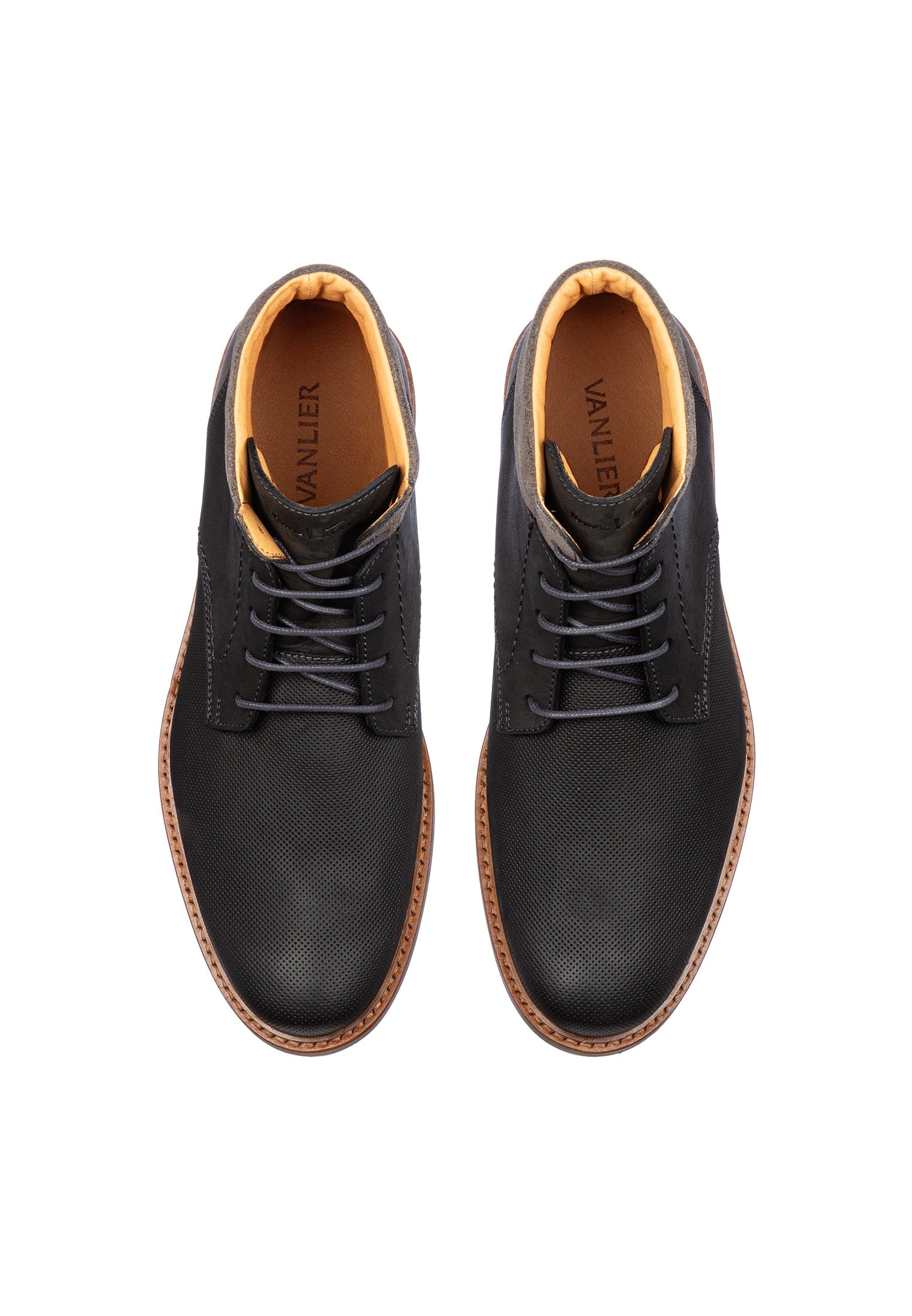 Bruin cognac gladleren Monti boot