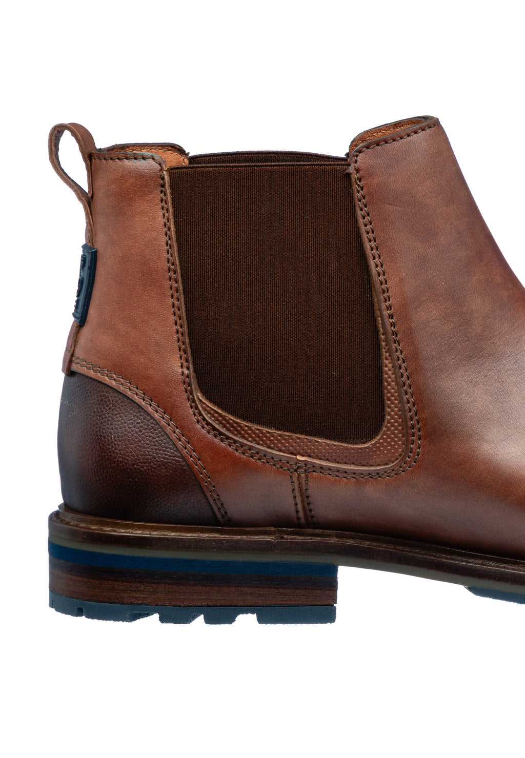 Licht cognac gladleren Monti chelsea boot