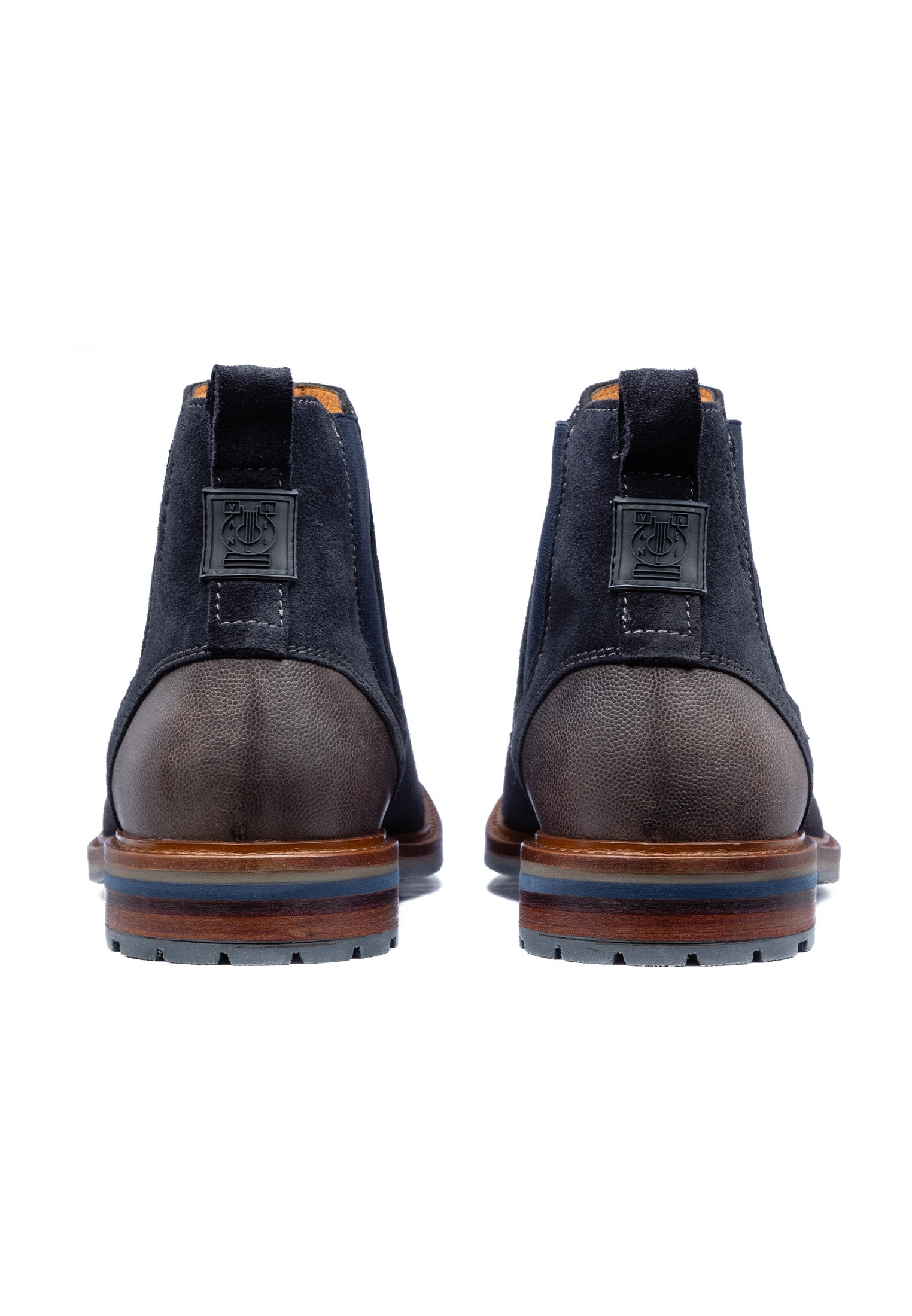 Navy blauw suède Monti chelsea boot