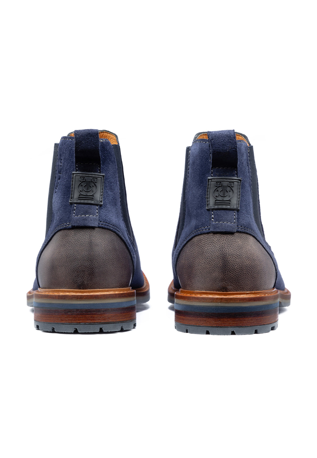 Blauw suède Monti chelsea boot