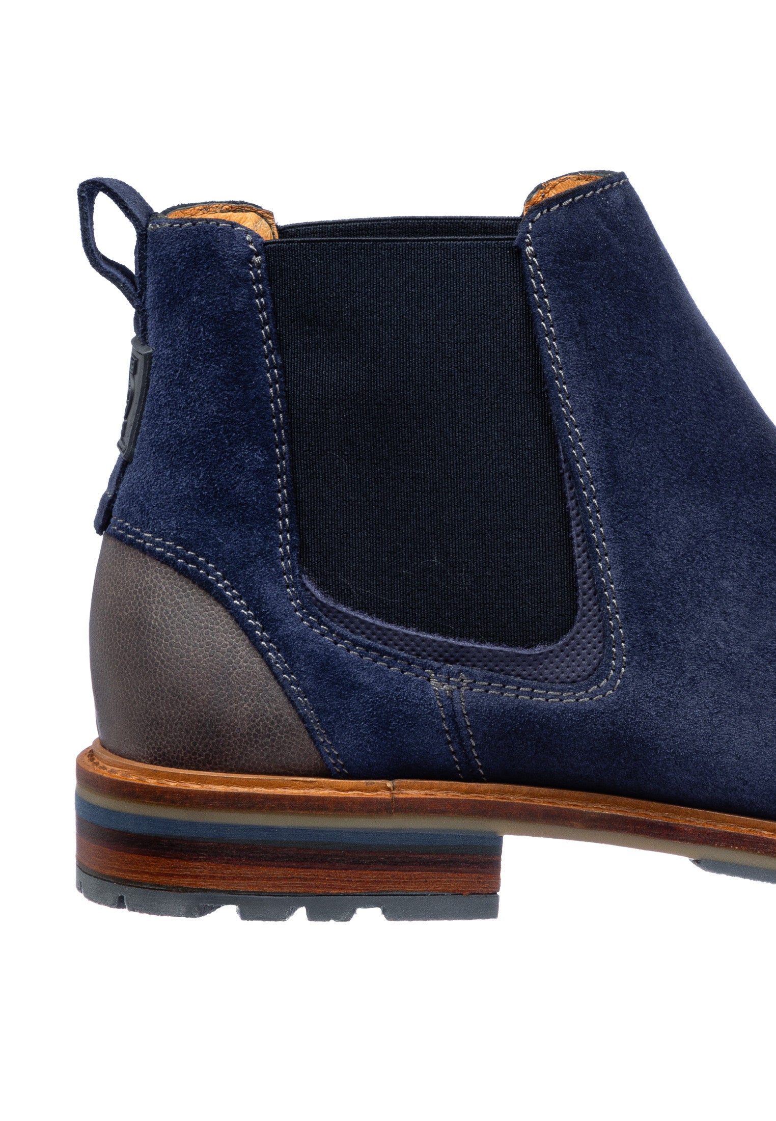 Blauw suède Monti chelsea boot