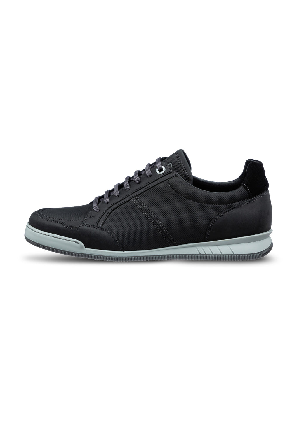 Zwart nubuck Magnus sneaker