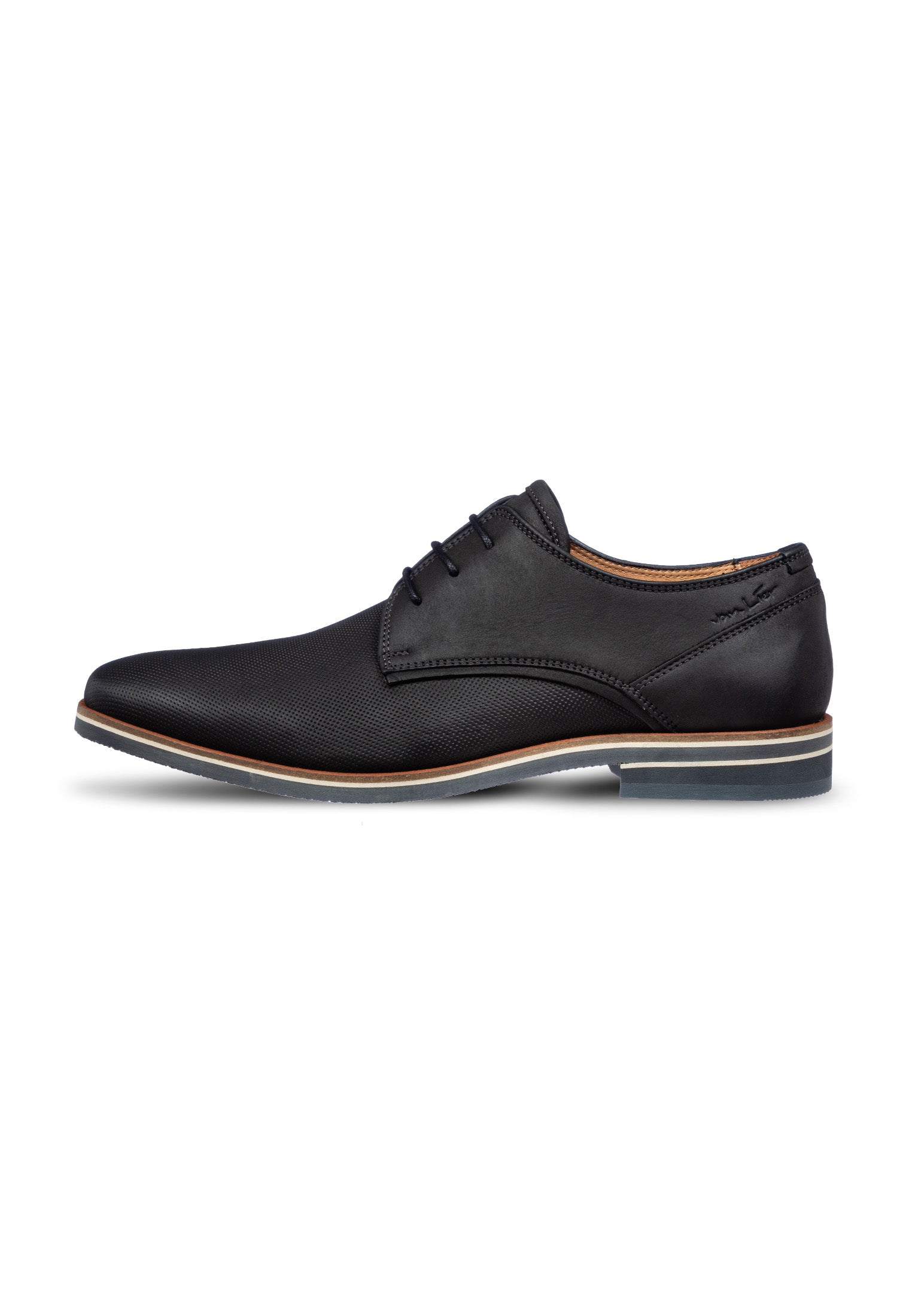 Antraciet grijs nubuck Amalfi veterschoen