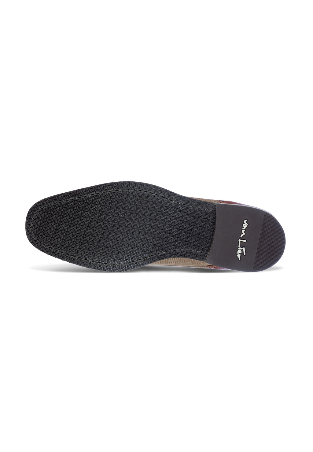 Taupe suède Amalfi halfhoge veterschoen