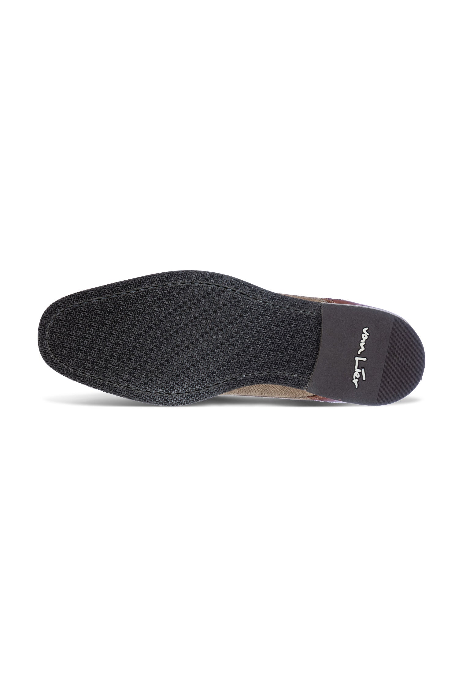 Taupe suède Amalfi halfhoge veterschoen