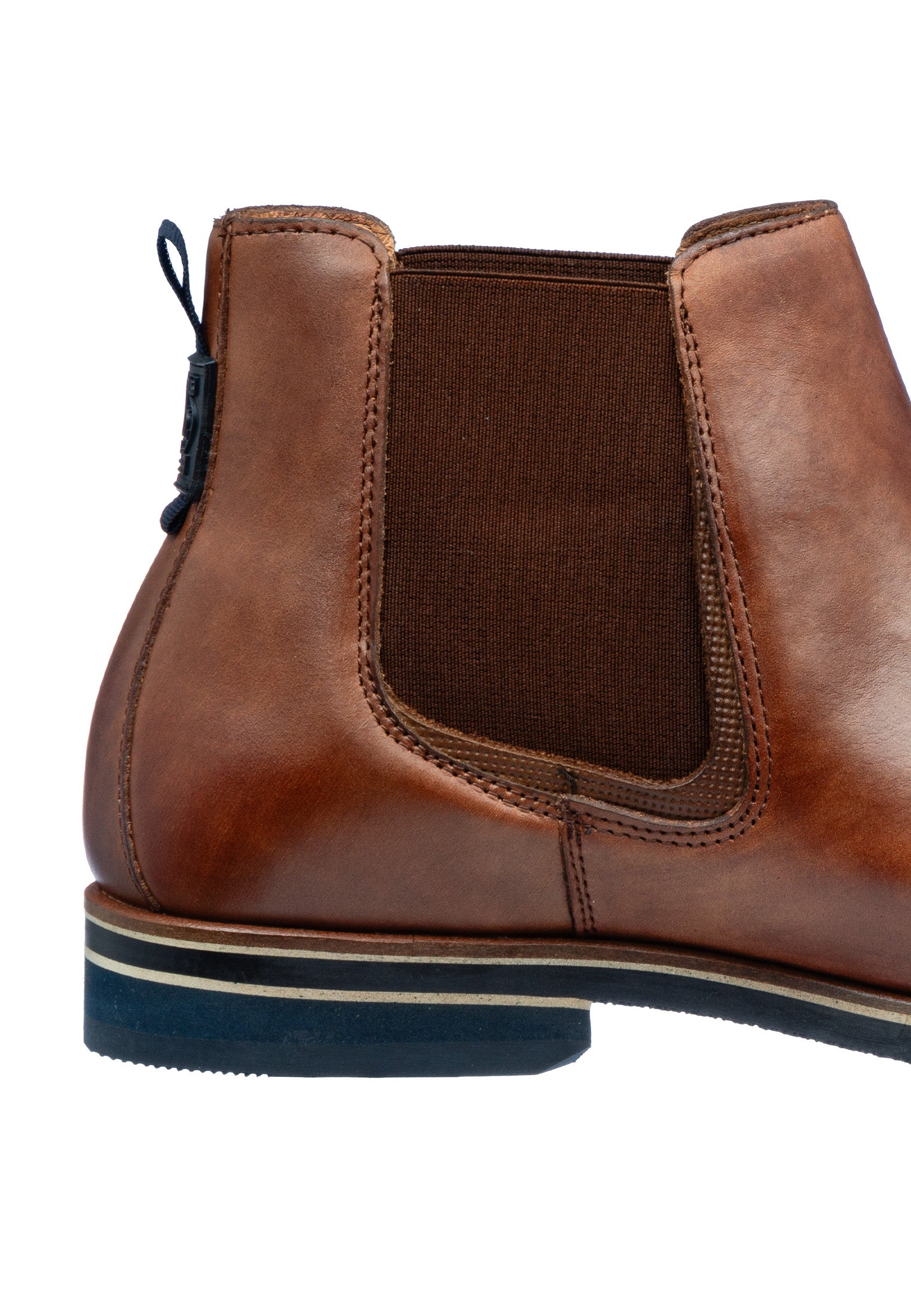 Licht cognac gladleren Amalfi chelsea boot